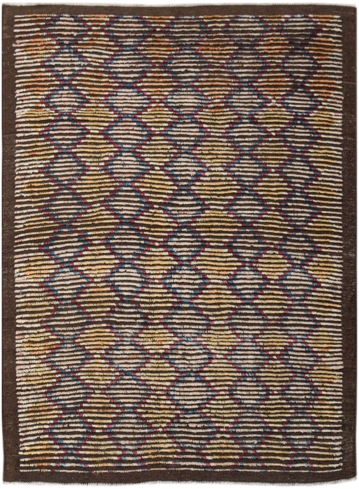 Handknotted Tribal Afghan Berber Rug | 201 x 148 cm | 6'7" x 4'10" - Najaf Rugs & Textile