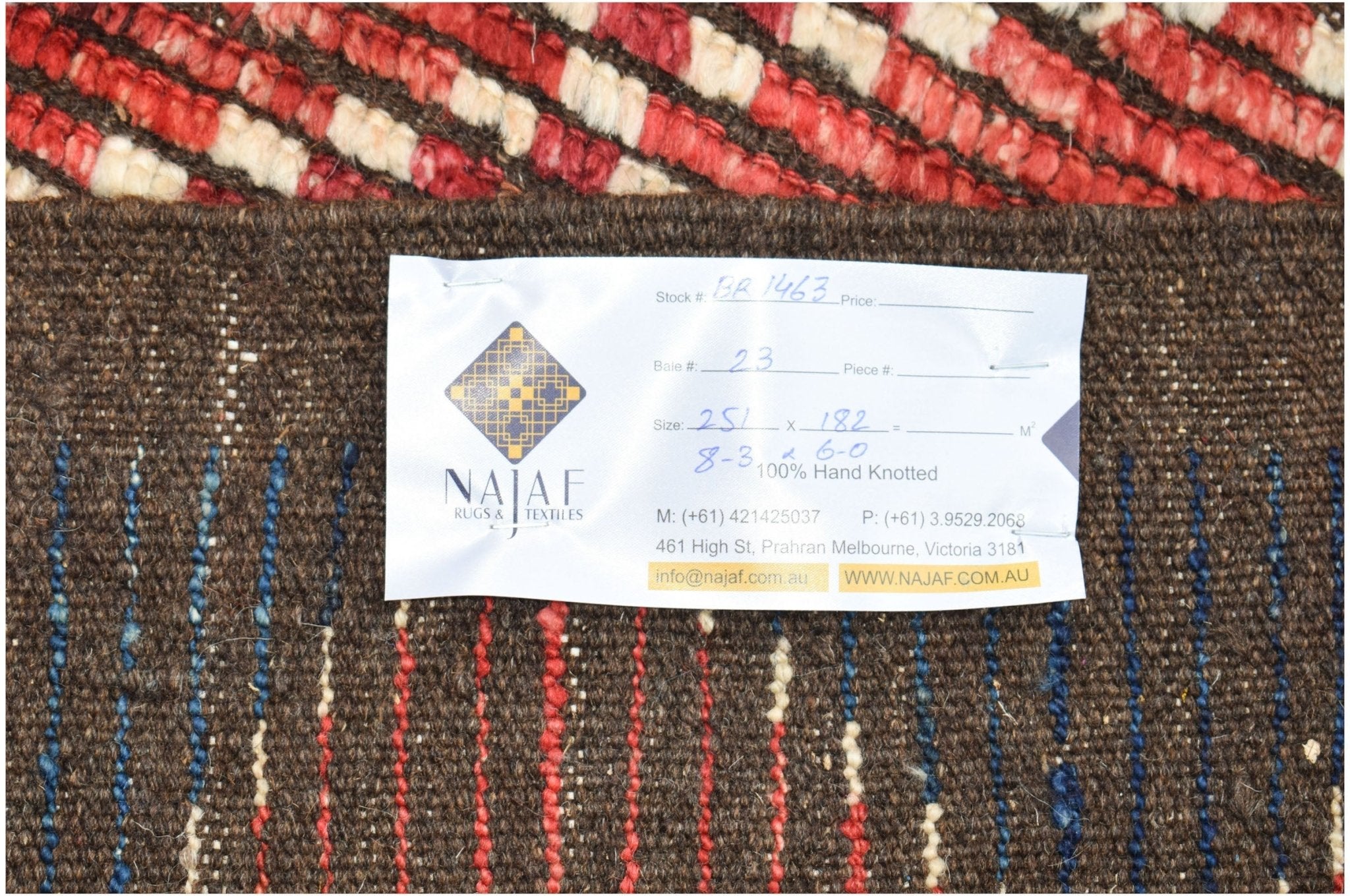 Handknotted Tribal Afghan Berber Rug | 251 x 182 cm | 8'3" x 6' - Najaf Rugs & Textile