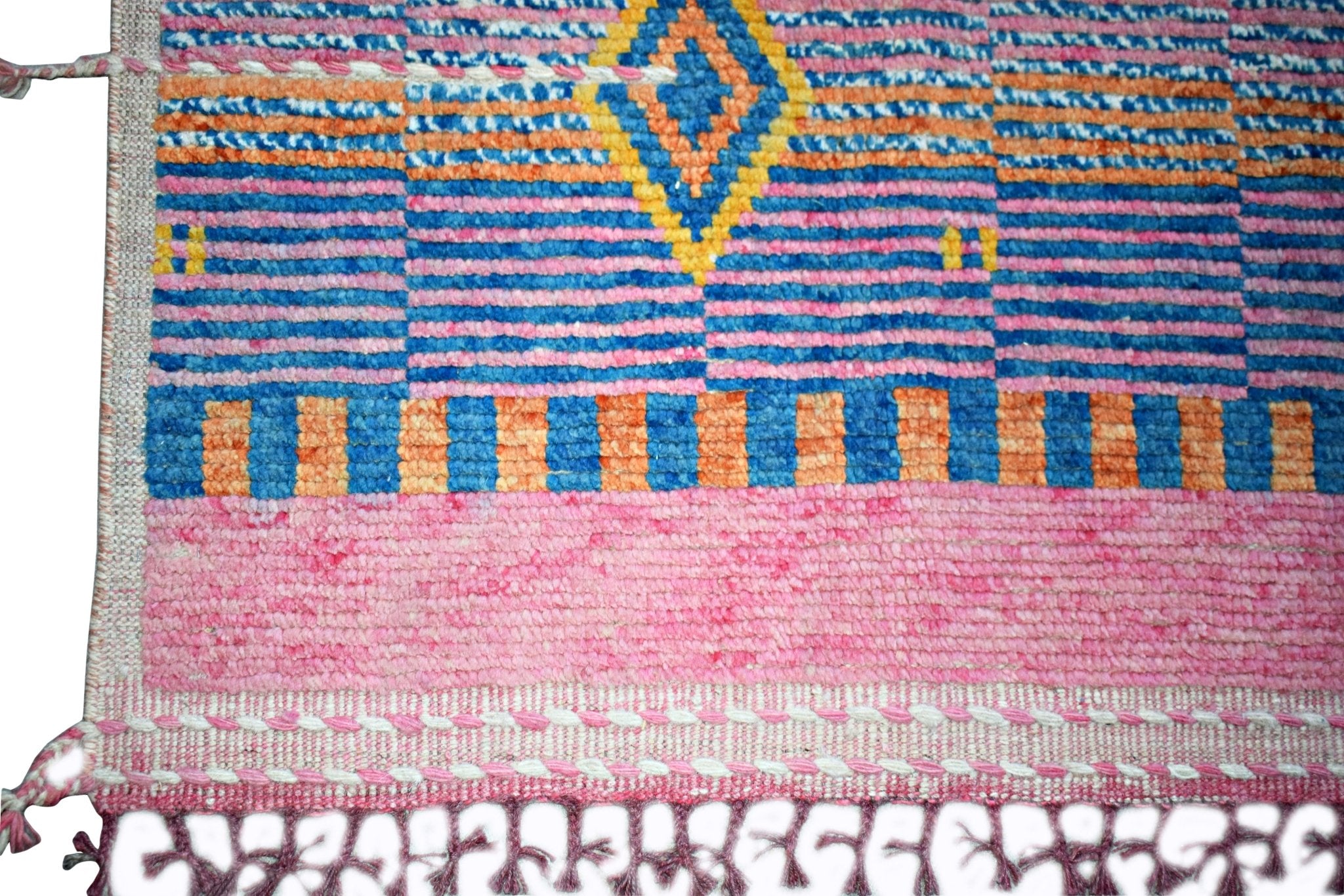 Handknotted Tribal Afghan Berber Rug | 316 x 243 cm | 10'5" x 8' - Najaf Rugs & Textile