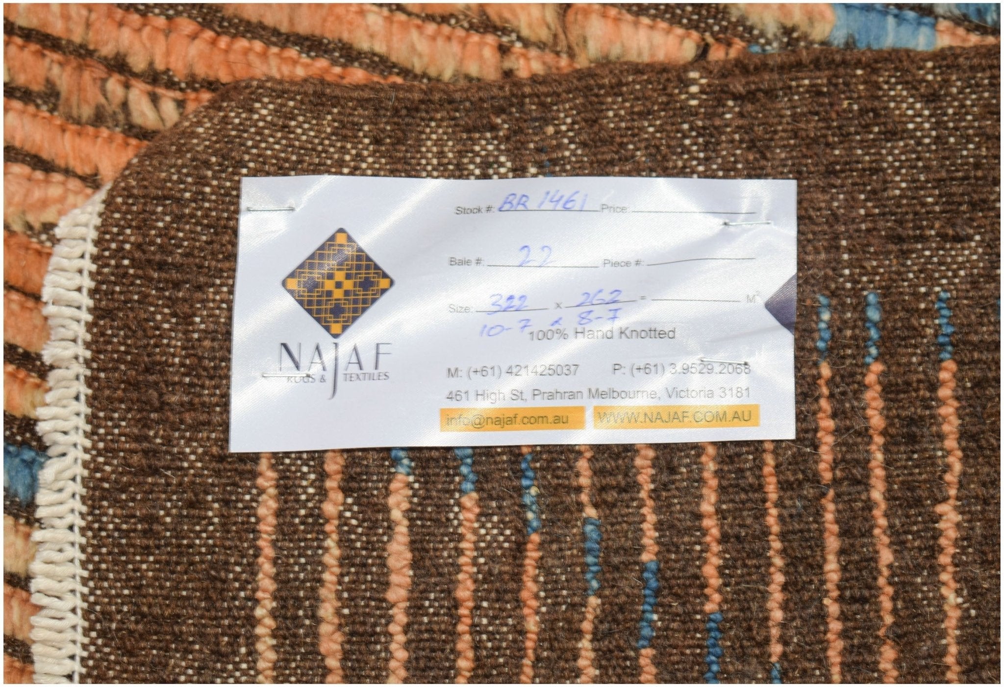 Handknotted Tribal Afghan Berber Rug | 322 x 262 cm | 10'7" x 8'7" - Najaf Rugs & Textile