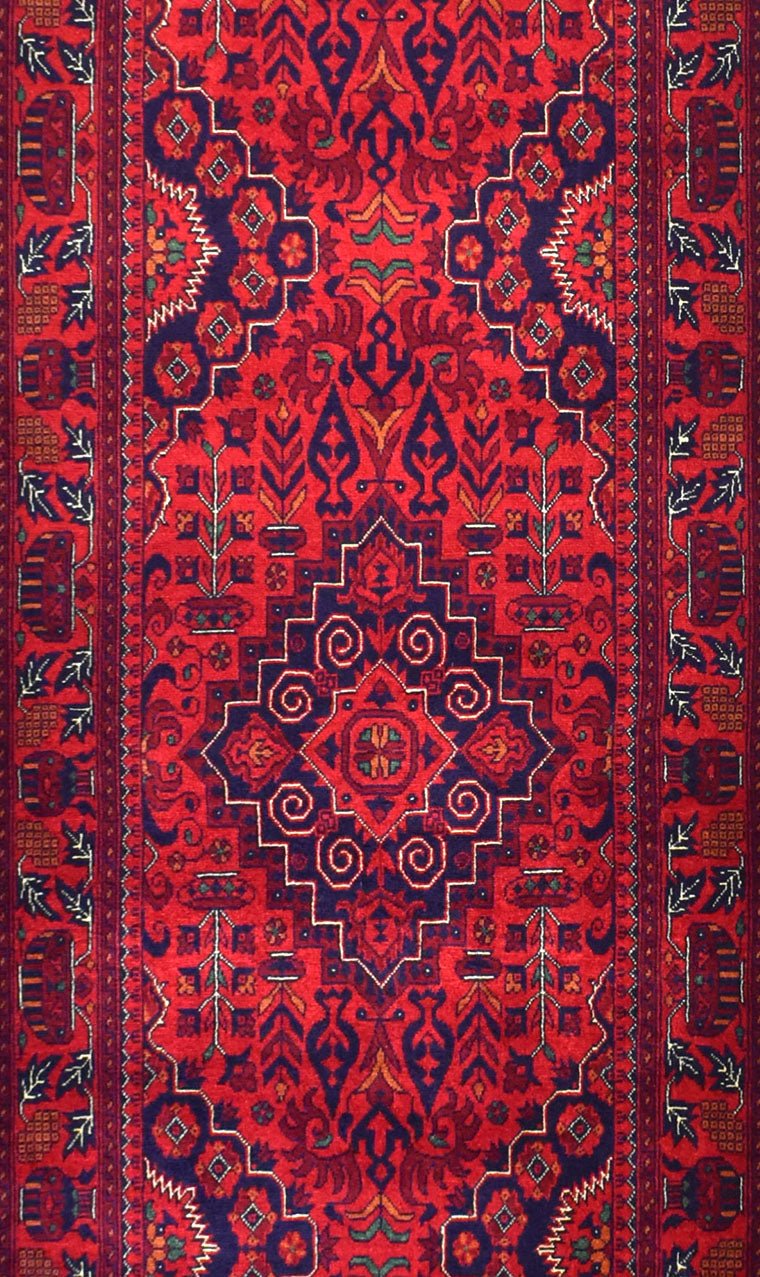 Handmade Afghan Biljik Hallway Runner | 300 x 82 cm | 9'8" x 2'6" - Najaf Rugs & Textile