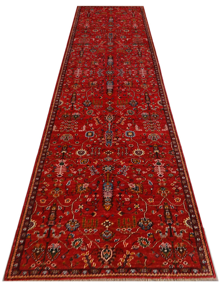 Handmade Afghan Chobi Hallway Runner | 521 x 121 cm | 17'1" x 4' - Najaf Rugs & Textile