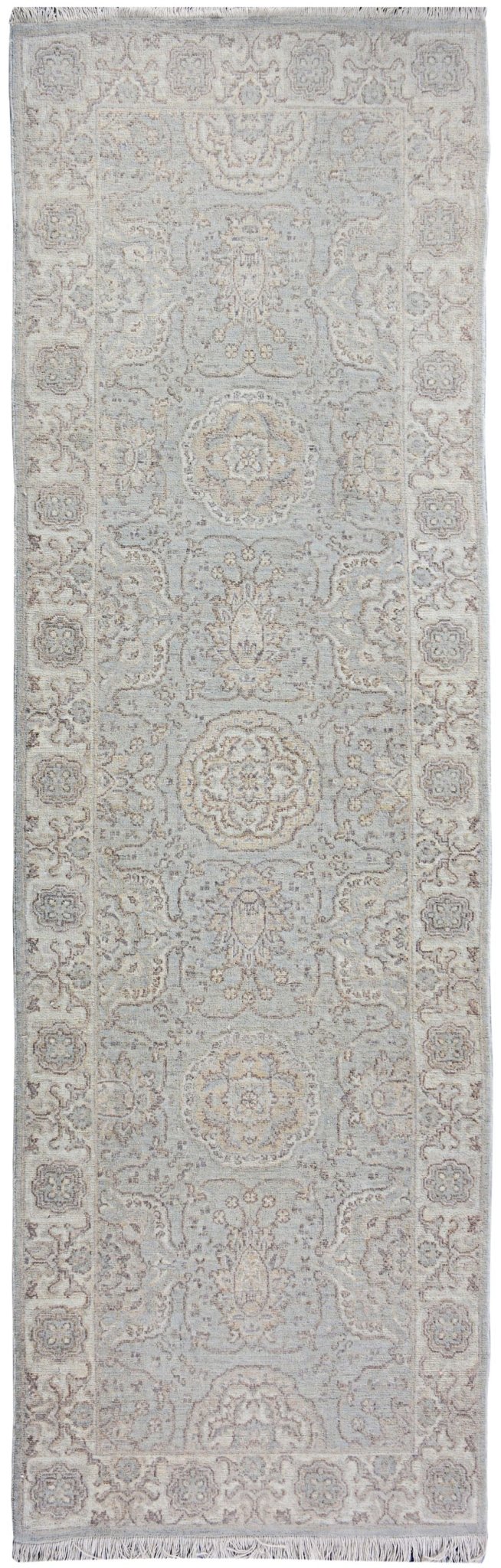 Handmade Afghan Chobi Hallway Runner | Bamyan Collection | 240 x 86 cm | 7'11" x 2'10" - Najaf Rugs & Textile