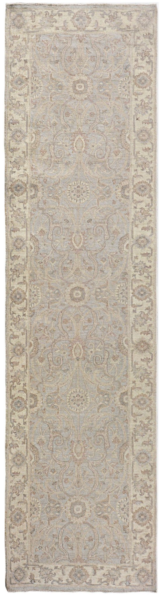 Handmade Afghan Chobi Hallway Runner | Bamyan Collection | 286 x 77 cm | 9'5" x 2'7" - Najaf Rugs & Textile