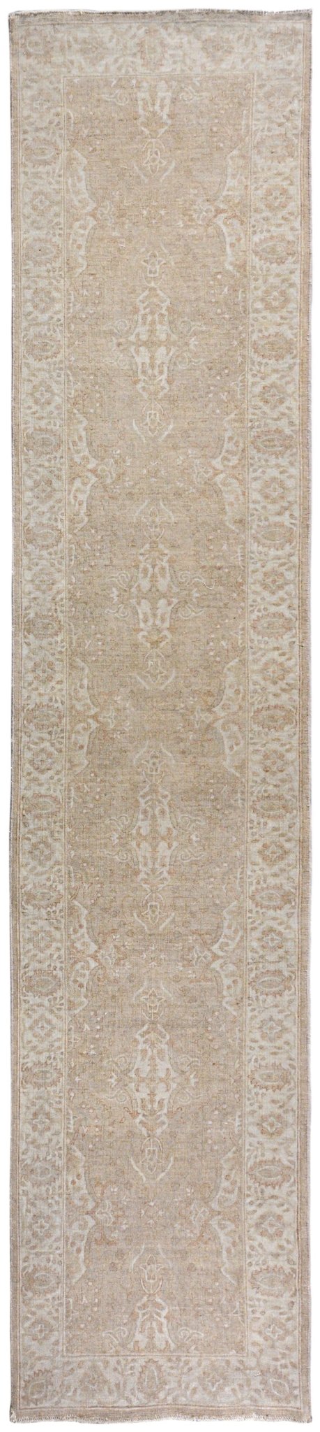 Handmade Afghan Chobi Hallway Runner | Bamyan Collection | 345 x 72 cm | 11'4" x 2'5" - Najaf Rugs & Textile