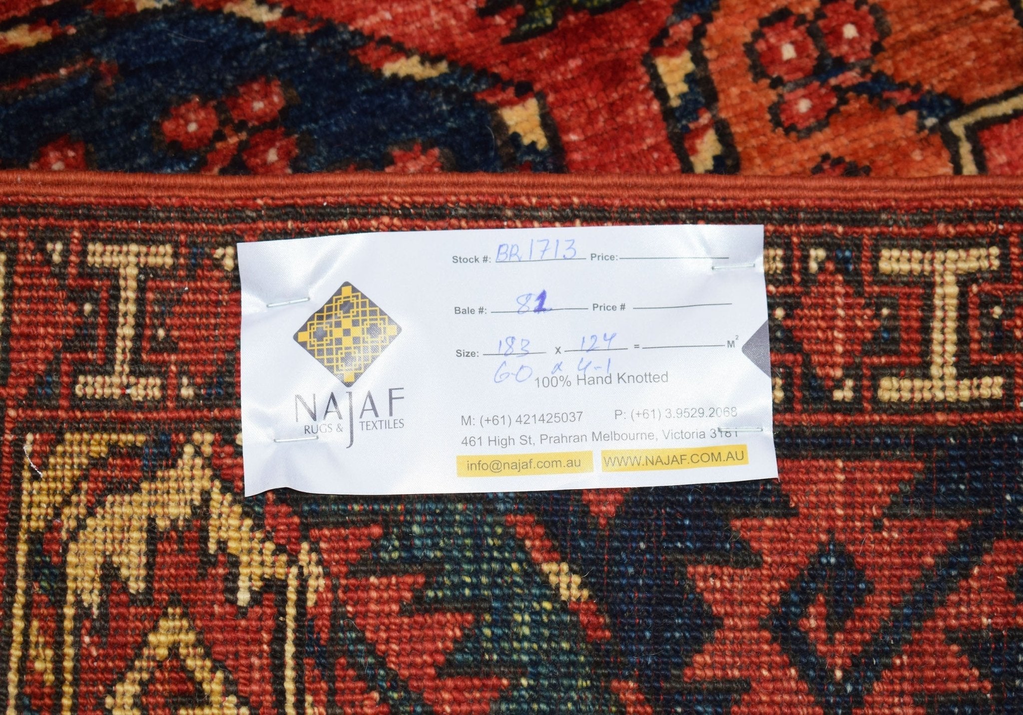 Handmade Afghan Chobi Rug | 183 x 124 cm | 6' x 4'1" - Najaf Rugs & Textile