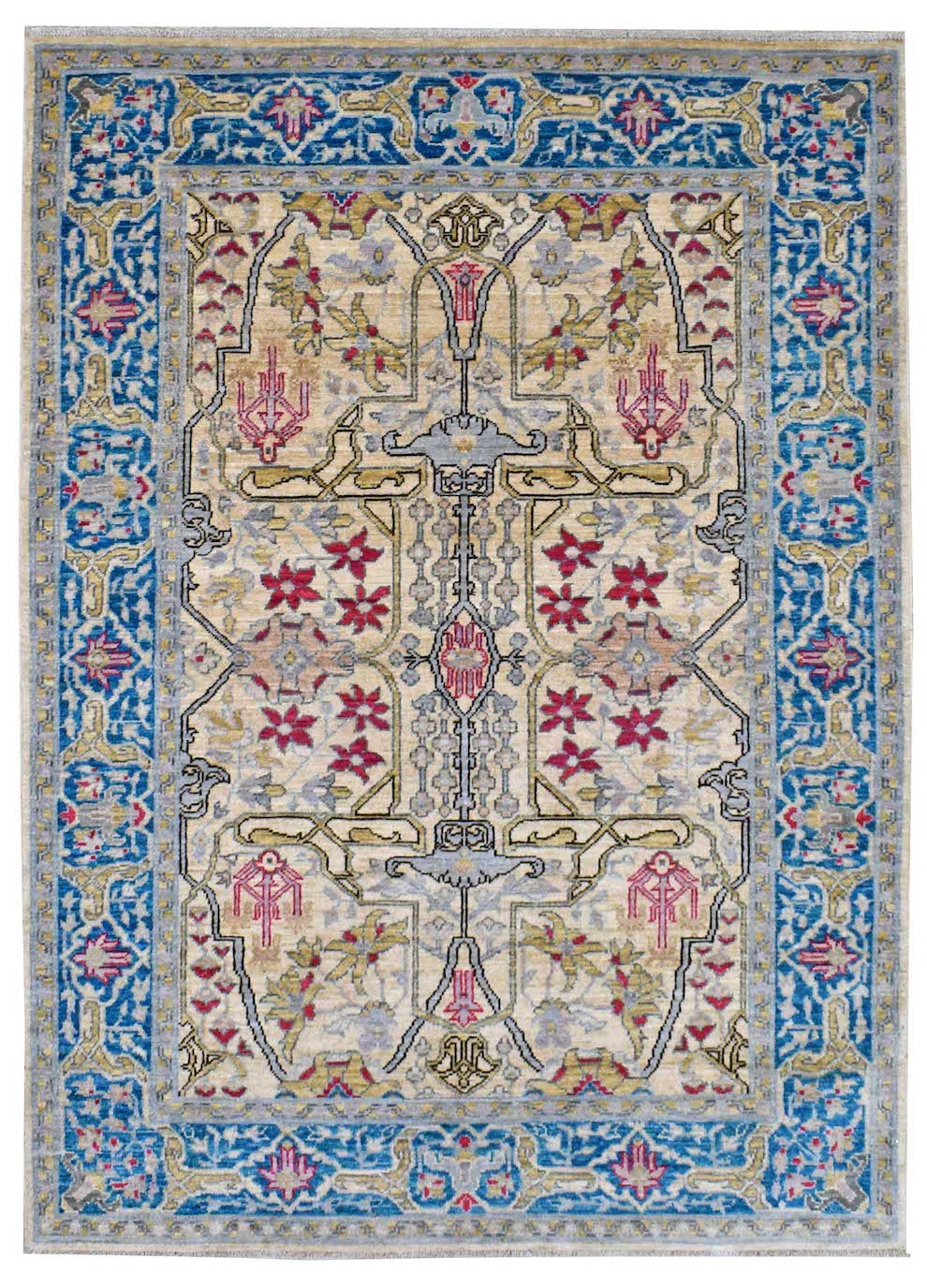 Handmade Afghan Chobi Rug | 183 x 131 cm | 6' x 4'2" - Najaf Rugs & Textile