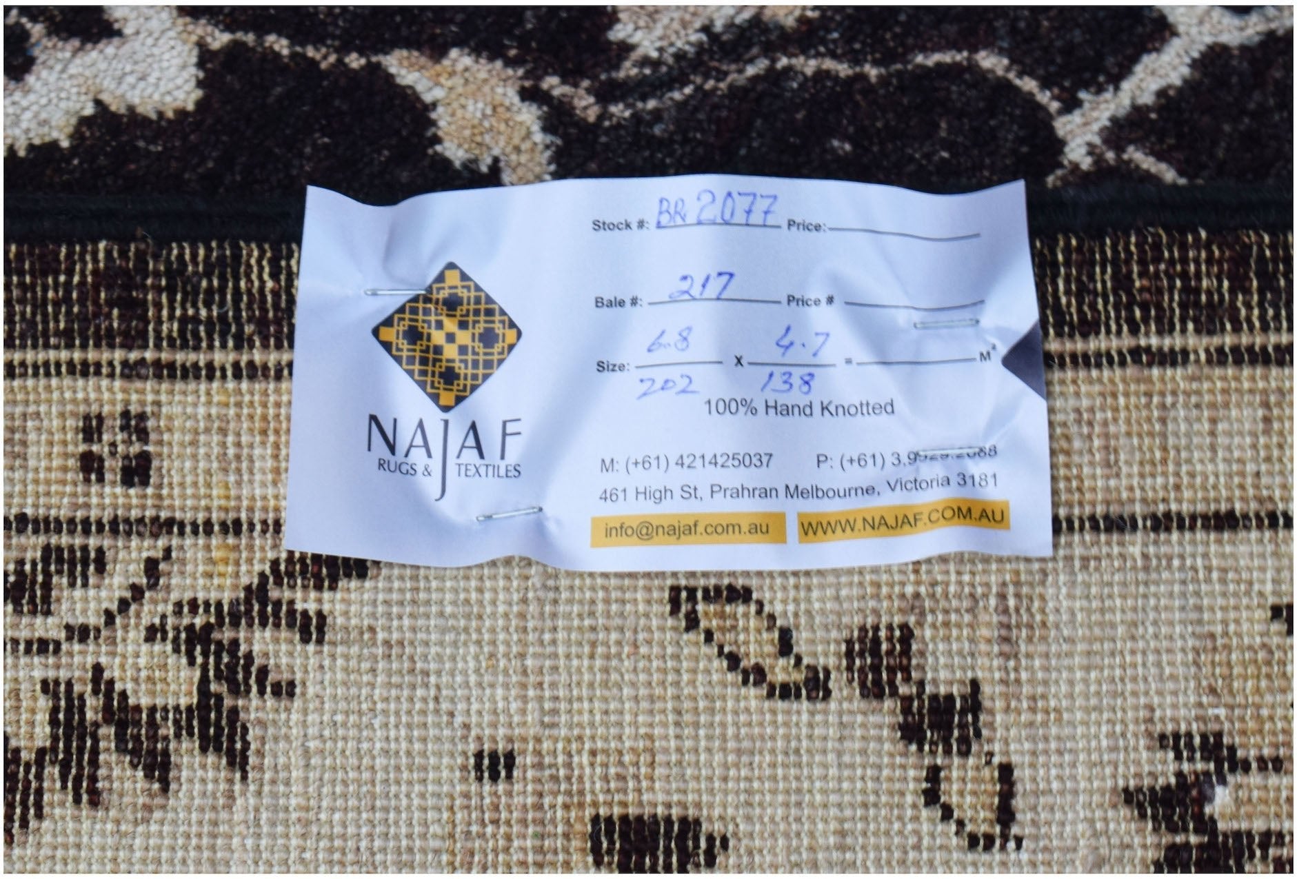 Handmade Afghan Chobi Rug | 202 x 138 cm | 6'8" x 4'7" - Najaf Rugs & Textile