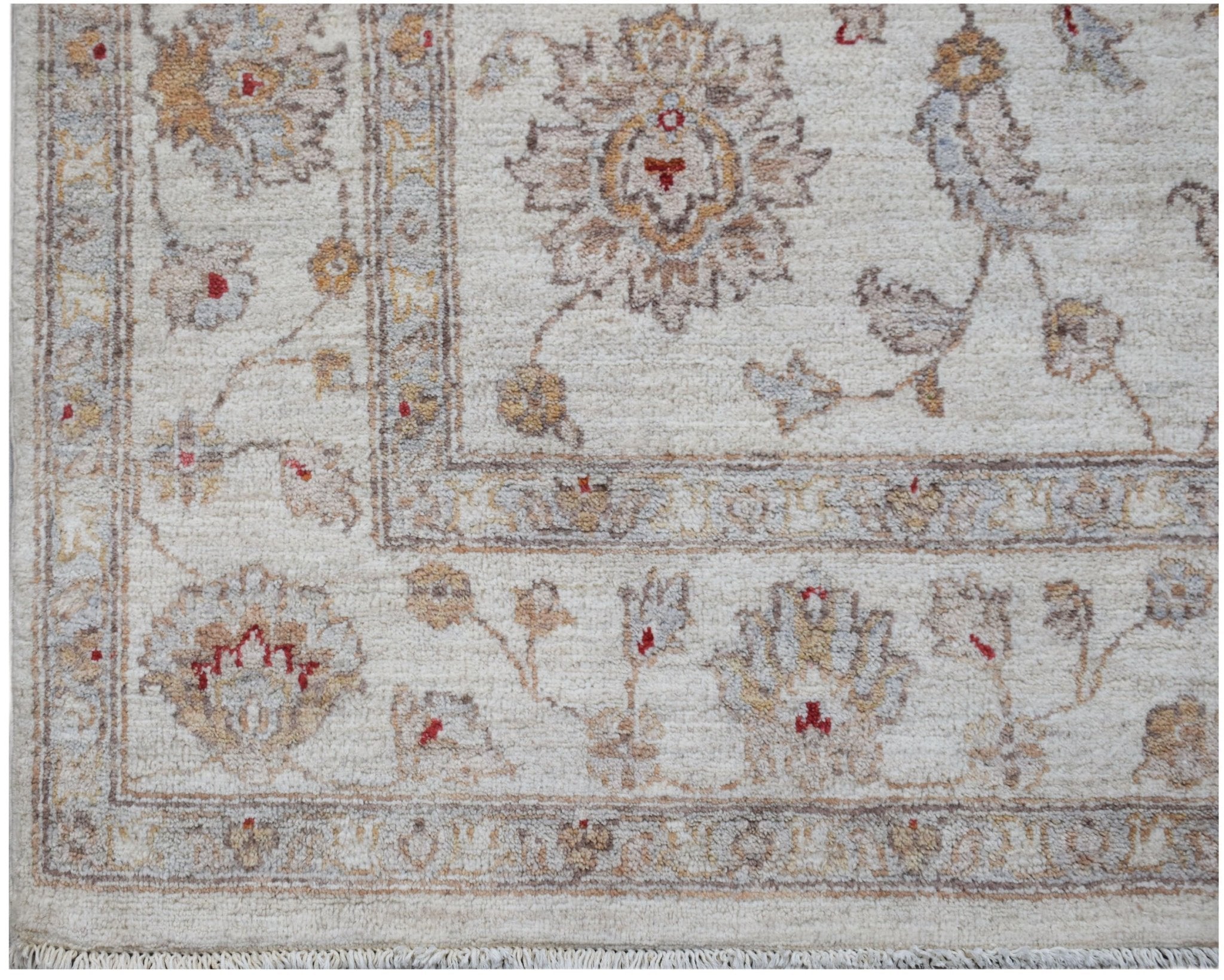 Handmade Afghan Chobi Rug | 234 x 164 cm | 7'8" x 5'5" - Najaf Rugs & Textile
