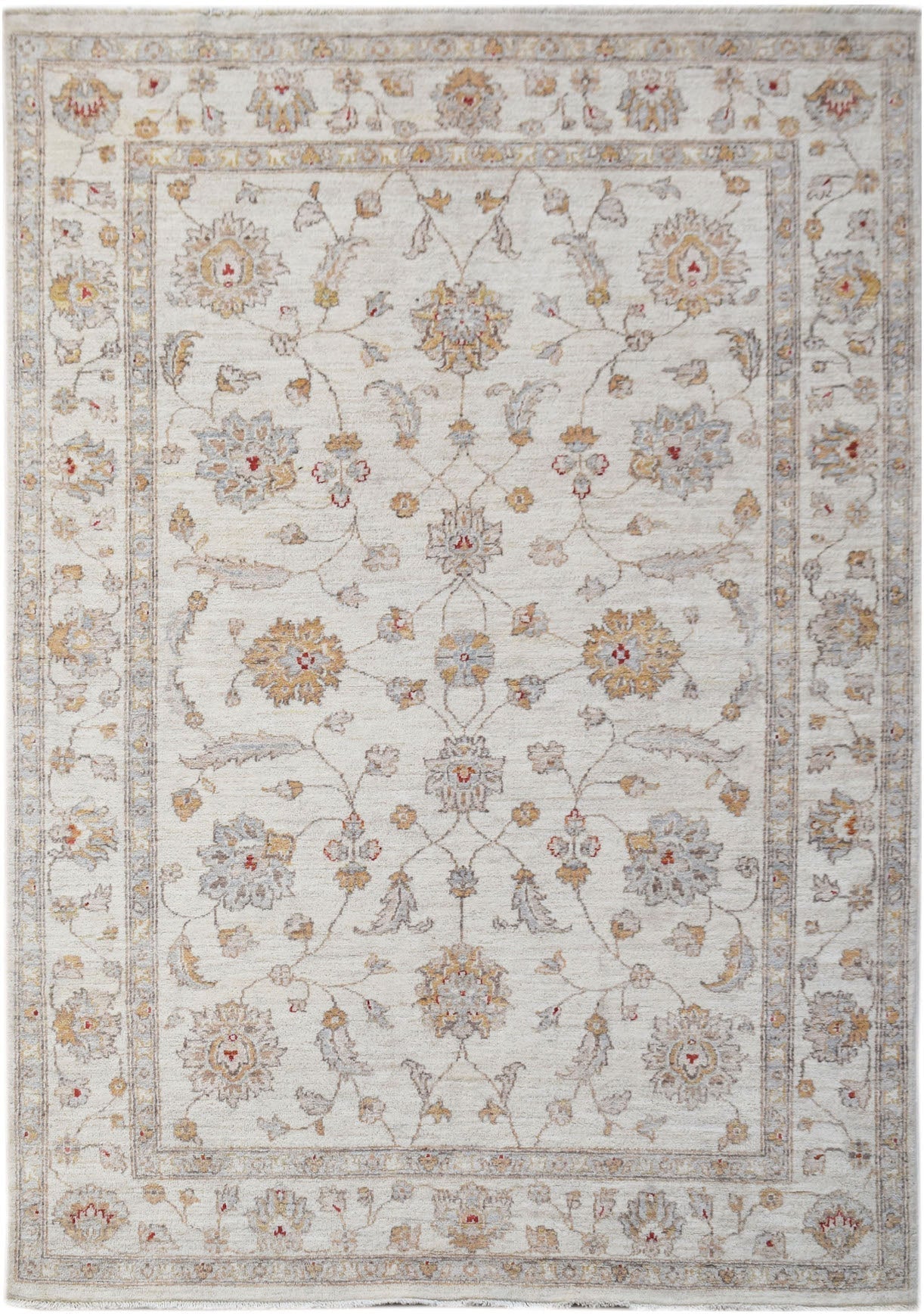 Handmade Afghan Chobi Rug | 234 x 164 cm | 7'8" x 5'5" - Najaf Rugs & Textile