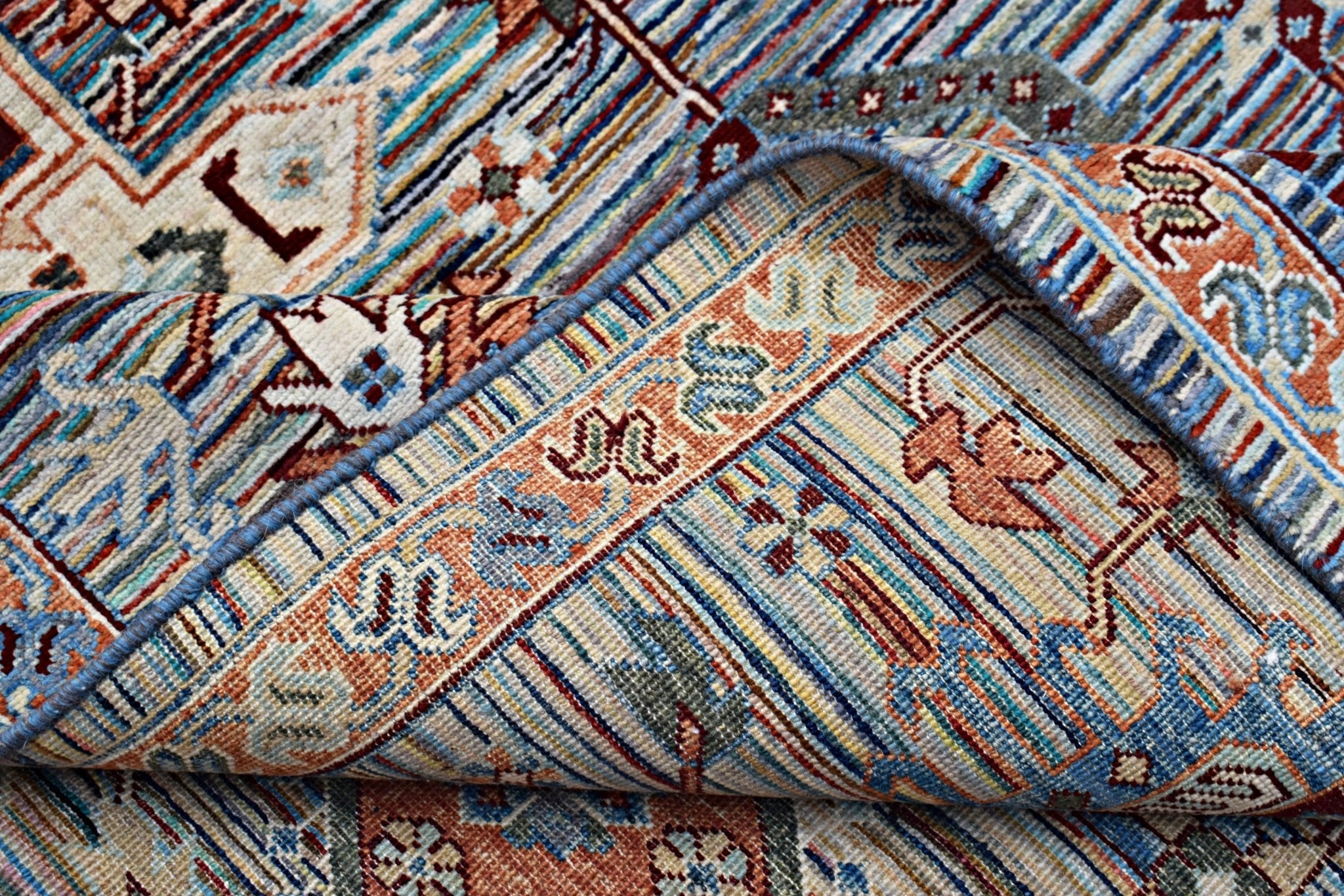 Handmade Afghan Chobi Rug | 235 x 172 cm | 7'9" x 5'8" - Najaf Rugs & Textile