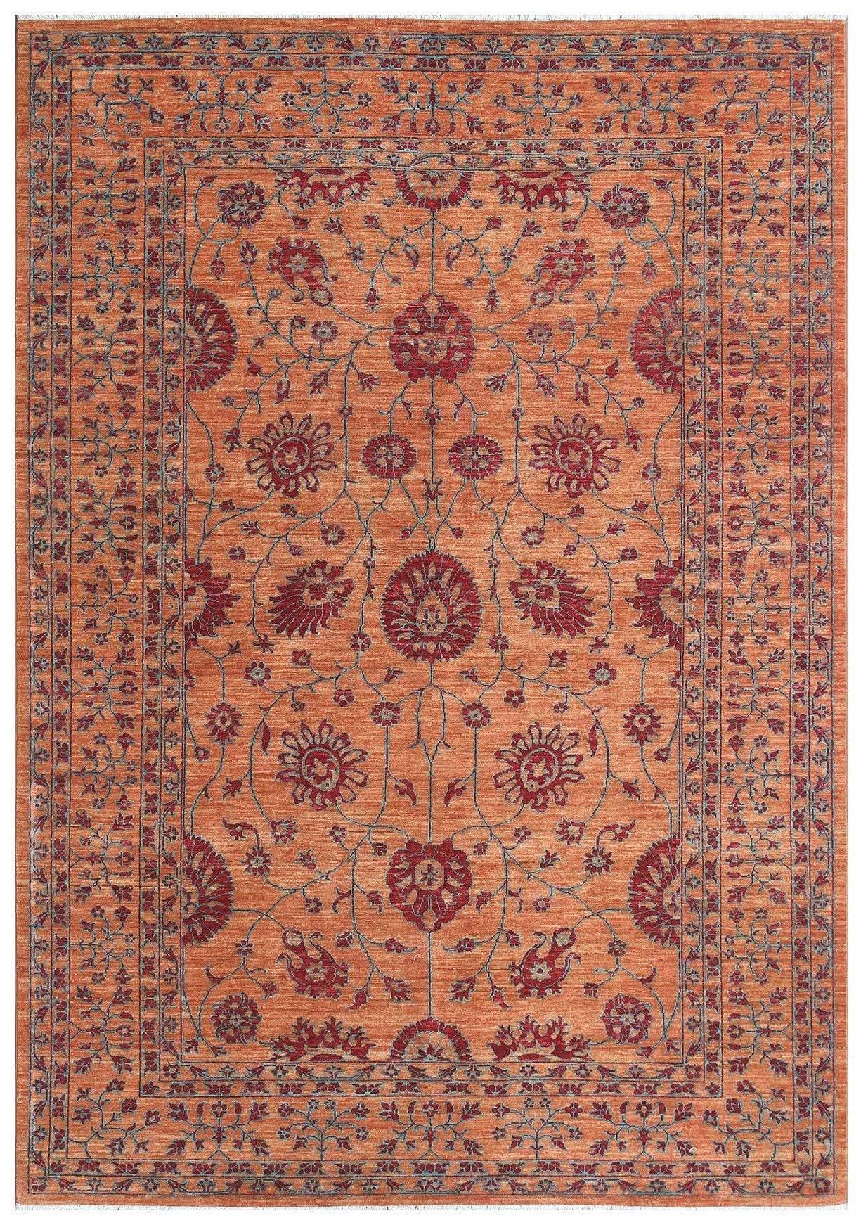 Handmade Afghan Chobi Rug | 285 x 202 cm | 9'3" x 6'6" - Najaf Rugs & Textile