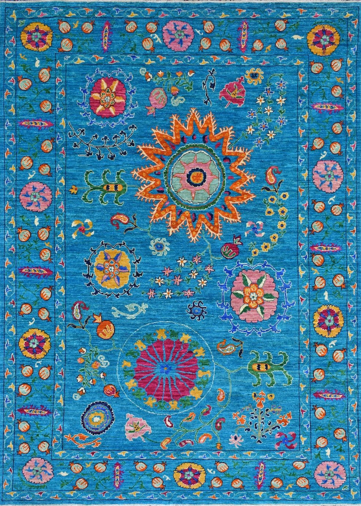 Handmade Afghan Chobi Rug | 285 x 208 cm | 9’3” x 6’8” - Najaf Rugs & Textile