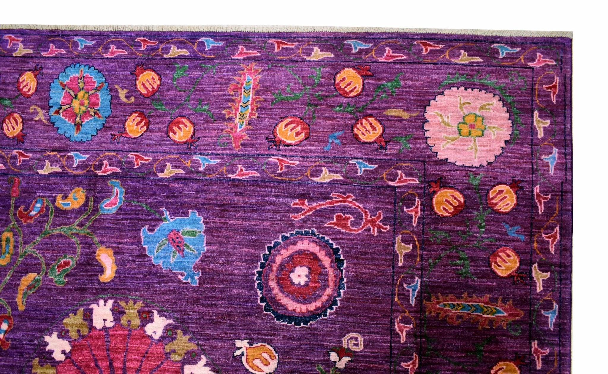 Handmade Afghan Chobi Rug | 287 x 204 cm | 9'4" x 6'6" - Najaf Rugs & Textile