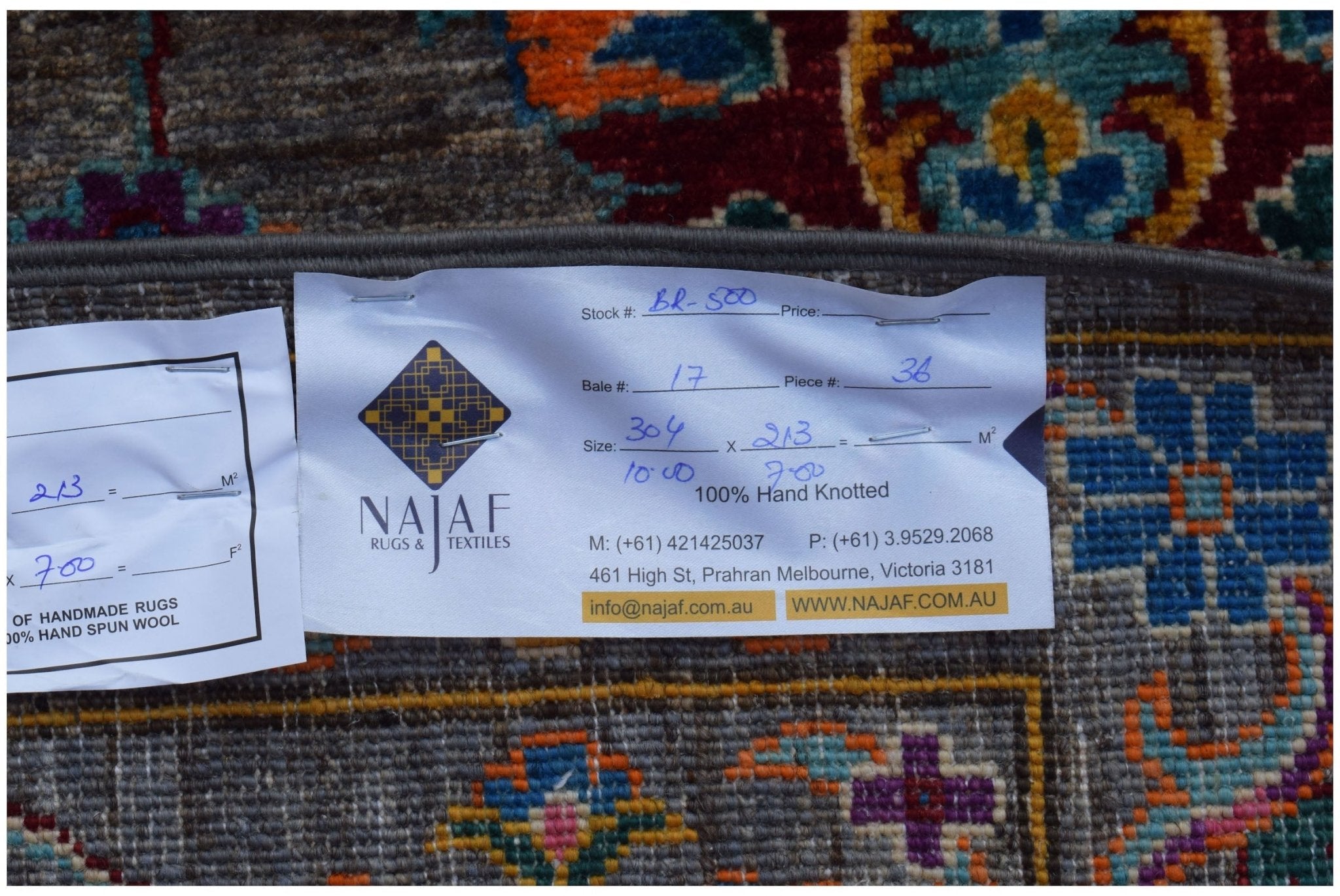 Handmade Afghan Chobi Rug | 304 x 213 cm | 10' x 7' - Najaf Rugs & Textile