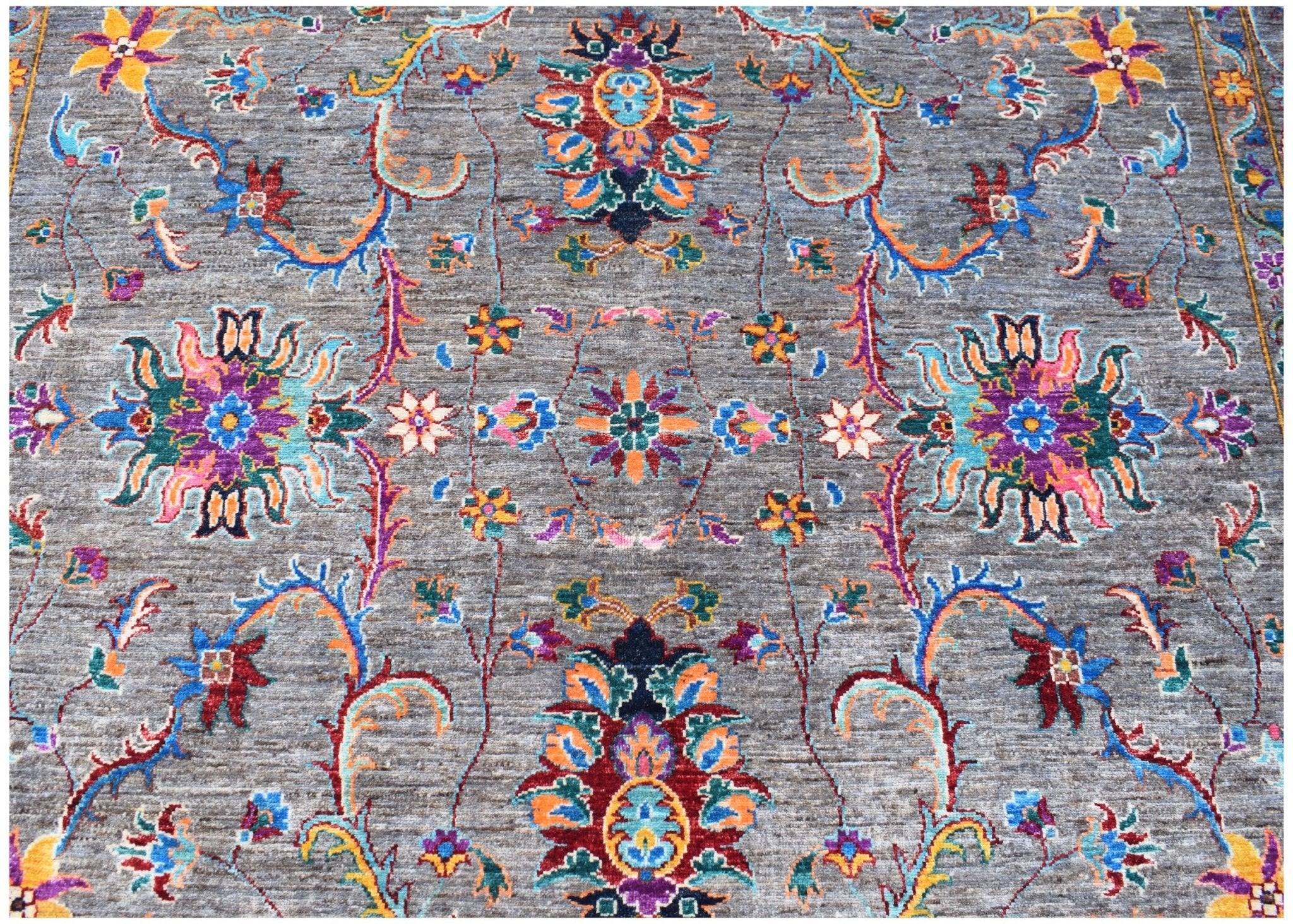 Handmade Afghan Chobi Rug | 304 x 213 cm | 10' x 7' - Najaf Rugs & Textile