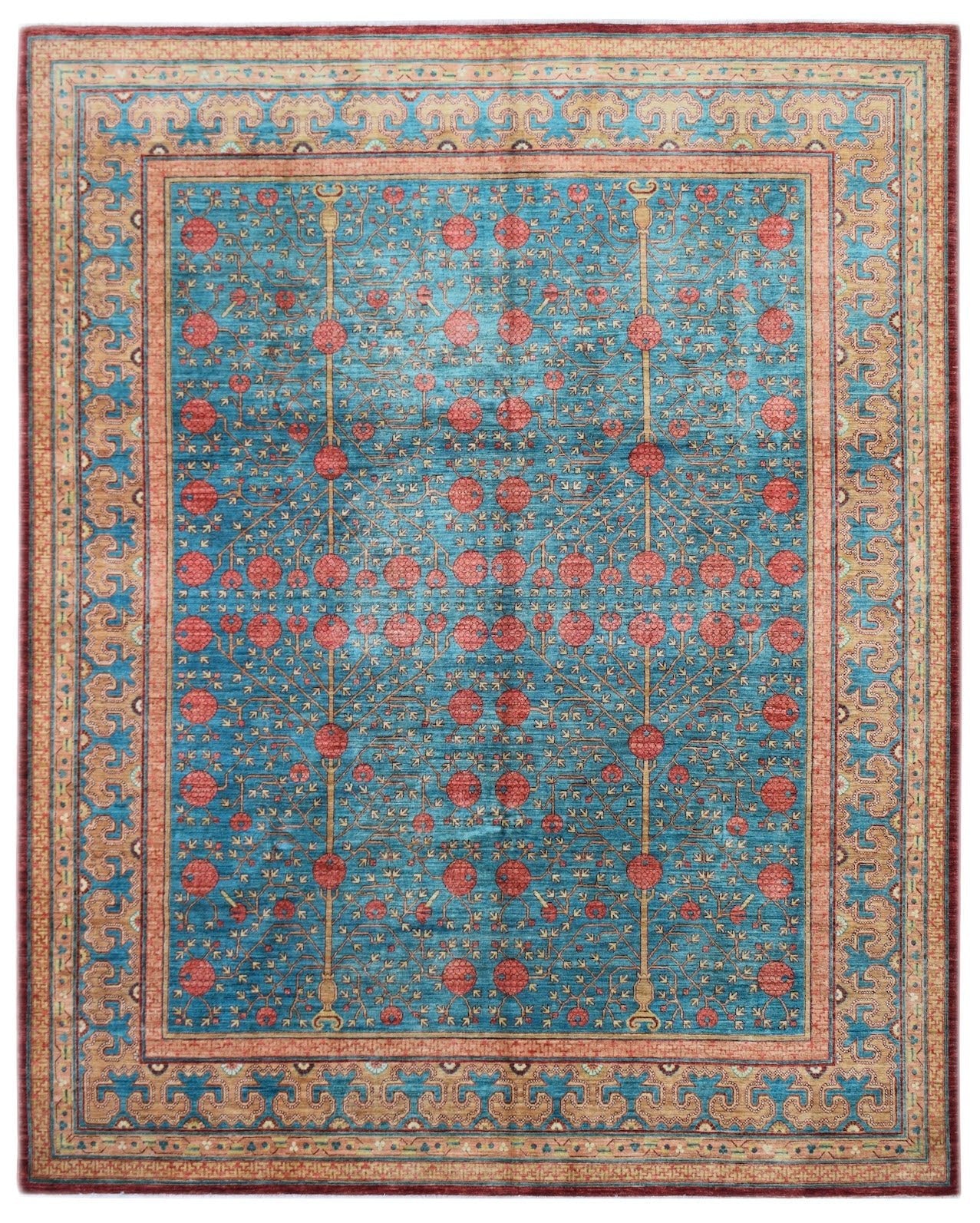 Handmade Afghan Chobi Rug | 318 x 246 cm | 10'5" x 8'1" - Najaf Rugs & Textile