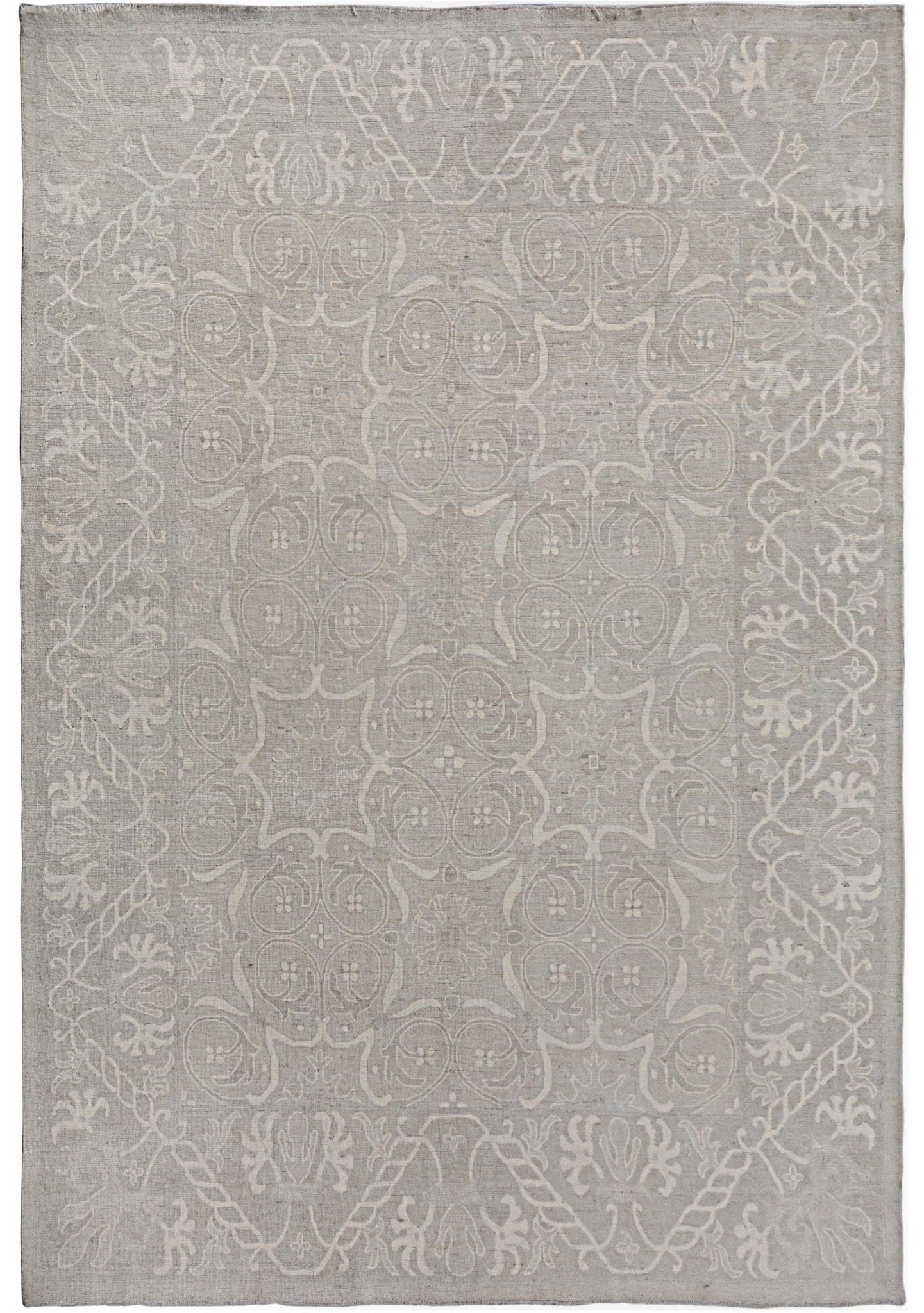 Handmade Afghan Chobi Rug | Bamyan Collection | 292 x 239 cm | 9'7" x 7'10" - Najaf Rugs & Textile