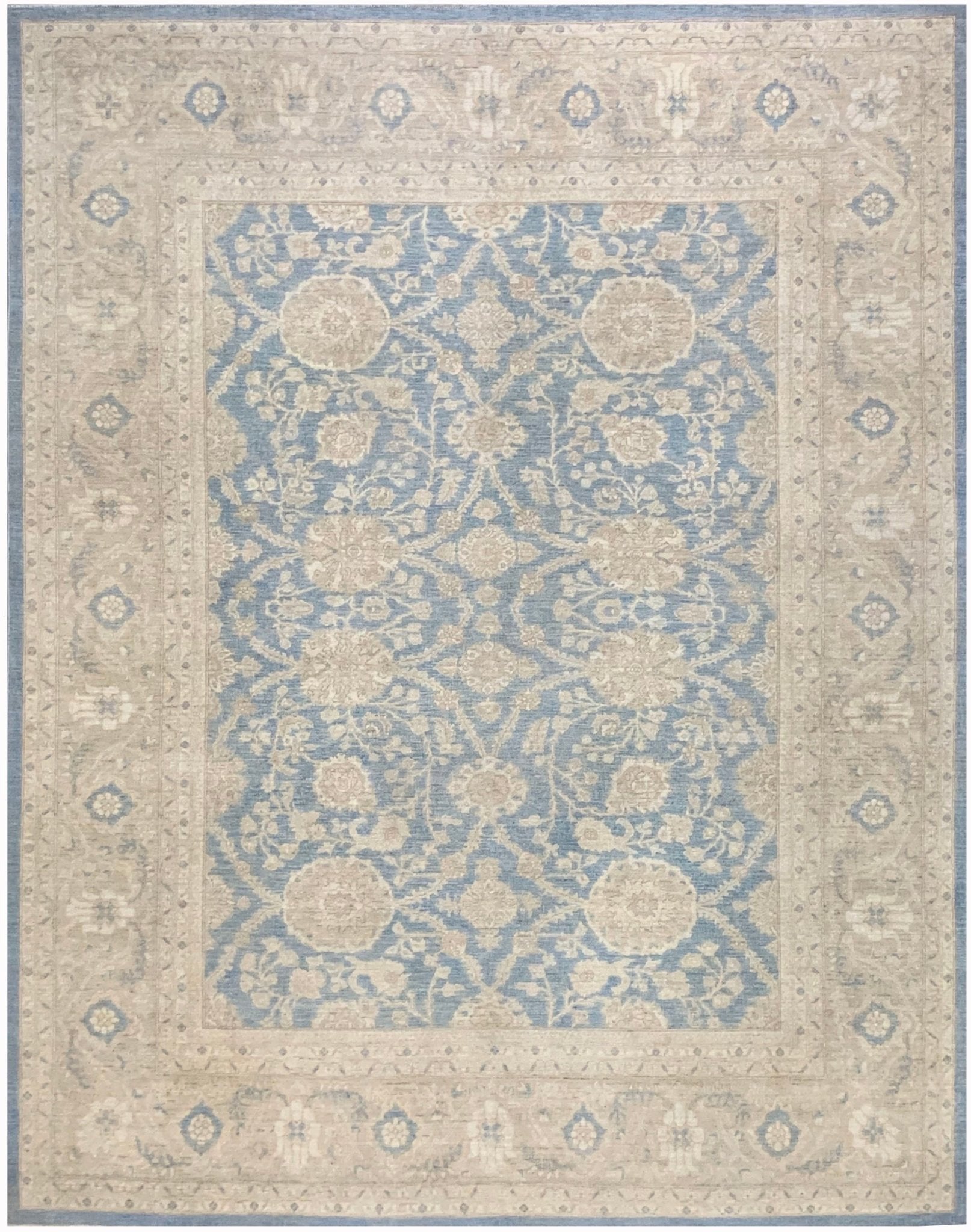 Handmade Afghan Chobi Rug | Bamyan Collection | 310 x 246 cm | 10'2" x 8'1" - Najaf Rugs & Textile