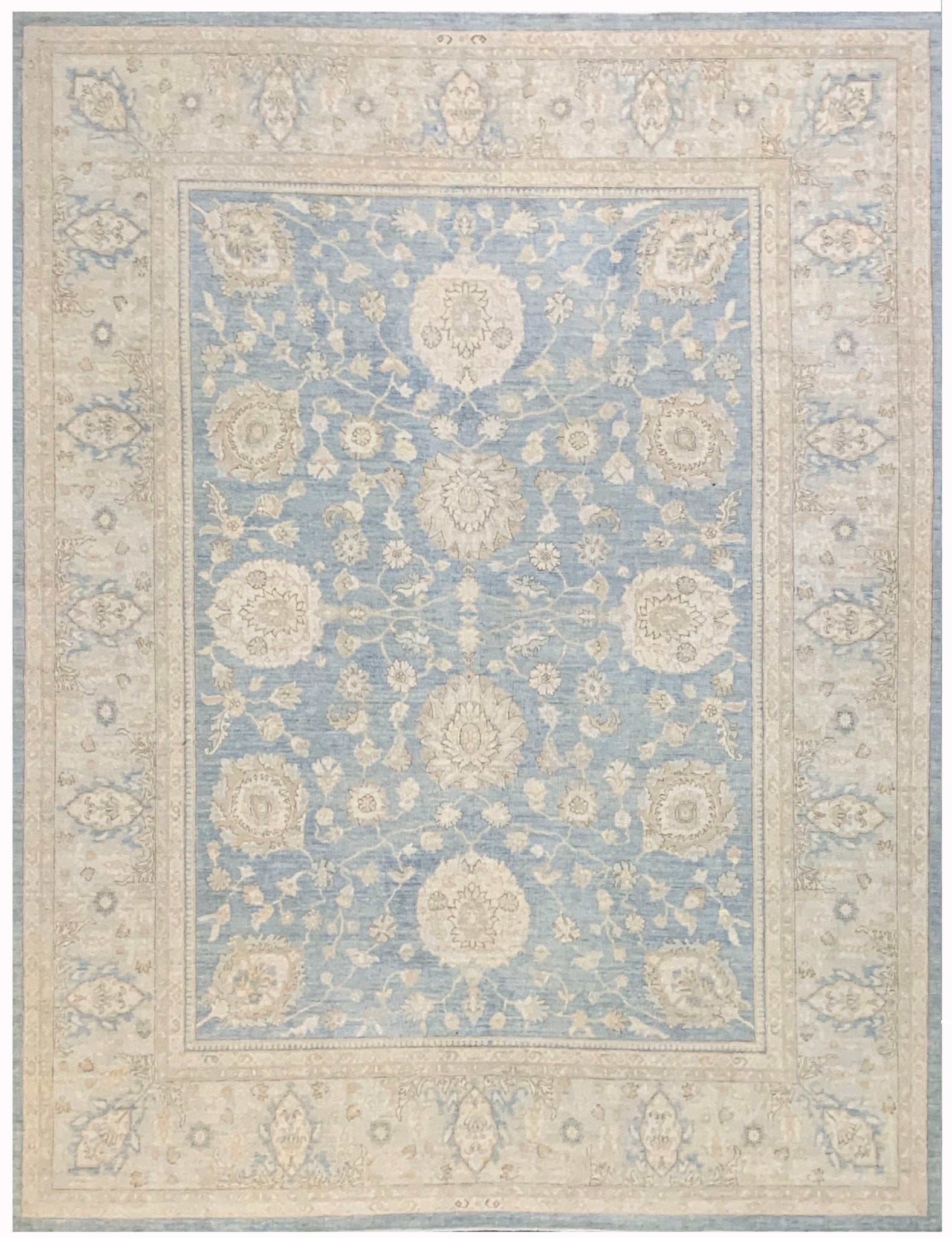 Handmade Afghan Chobi Rug | Bamyan Collection | 316 x 246 cm | 10'4" x 8'1" - Najaf Rugs & Textile