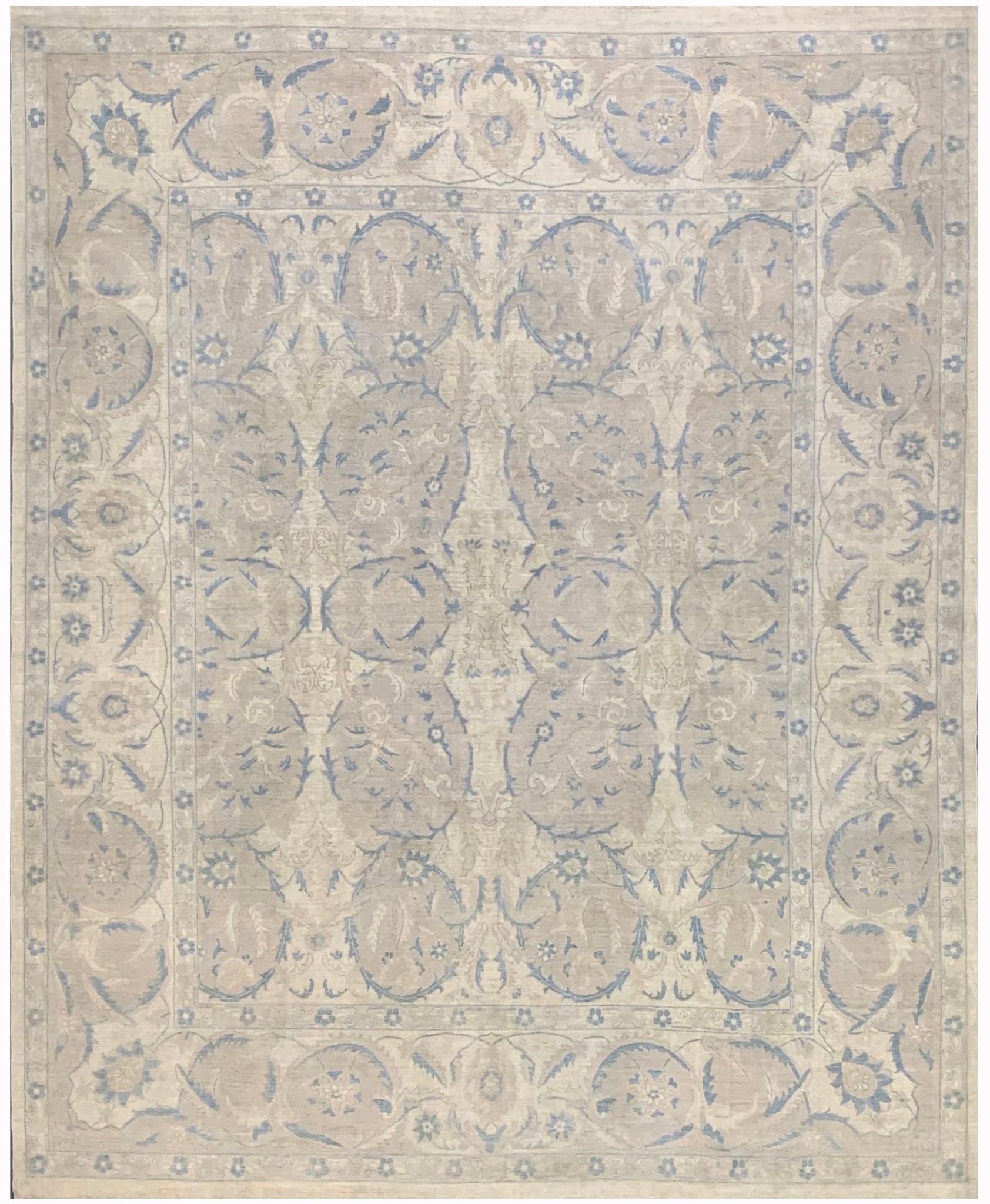 Handmade Afghan Chobi Rug | Bamyan Collection | 326 x 268 cm | 10'7" x 8'8" - Najaf Rugs & Textile