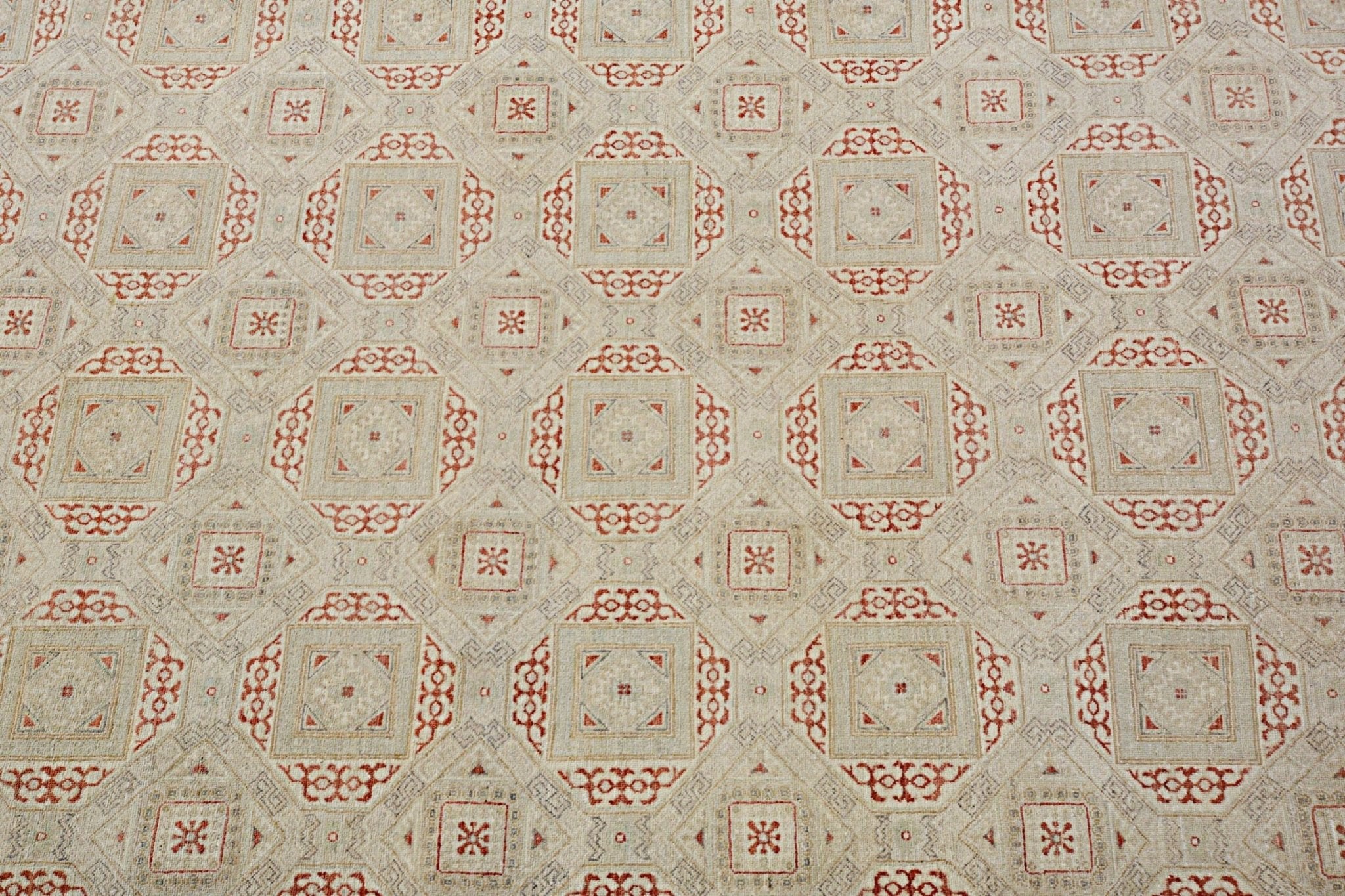 Handmade Afghan Chobi Rug | Bamyan Collection | 392 x 289 cm | 12'10" x 9'6" - Najaf Rugs & Textile