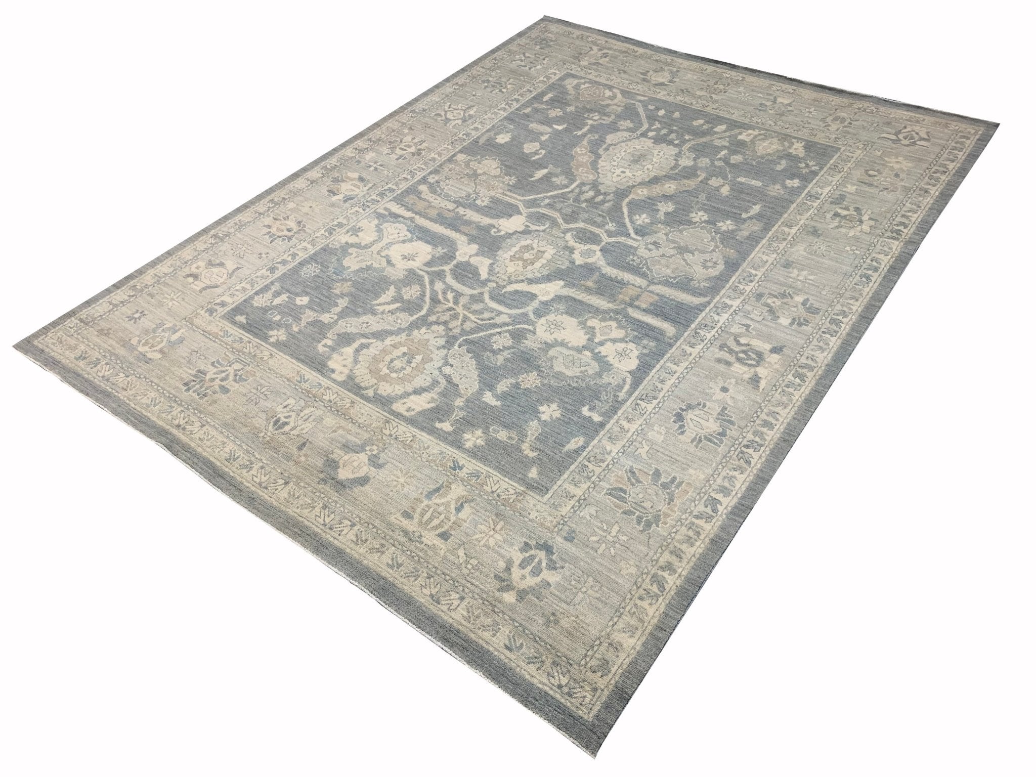 Handmade Afghan Chobi Rug | Bamyan Collection | 404 x 298 cm | 13'5" x 9'10" - Najaf Rugs & Textile