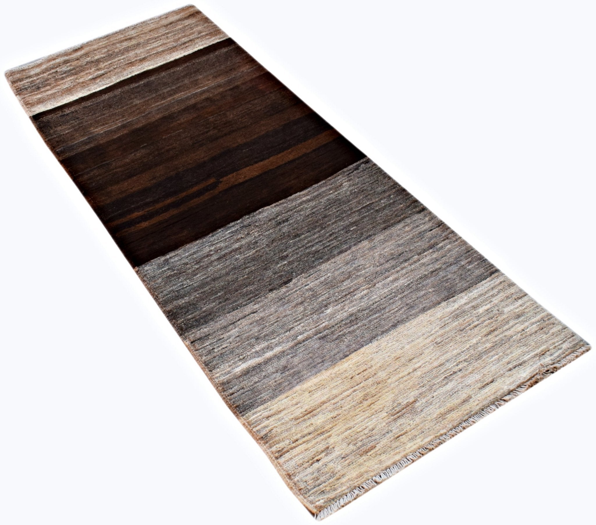 Handmade Afghan Gabbeh Hallway Runner | 169 x 64 cm | 5'7" x 2'2" - Najaf Rugs & Textile