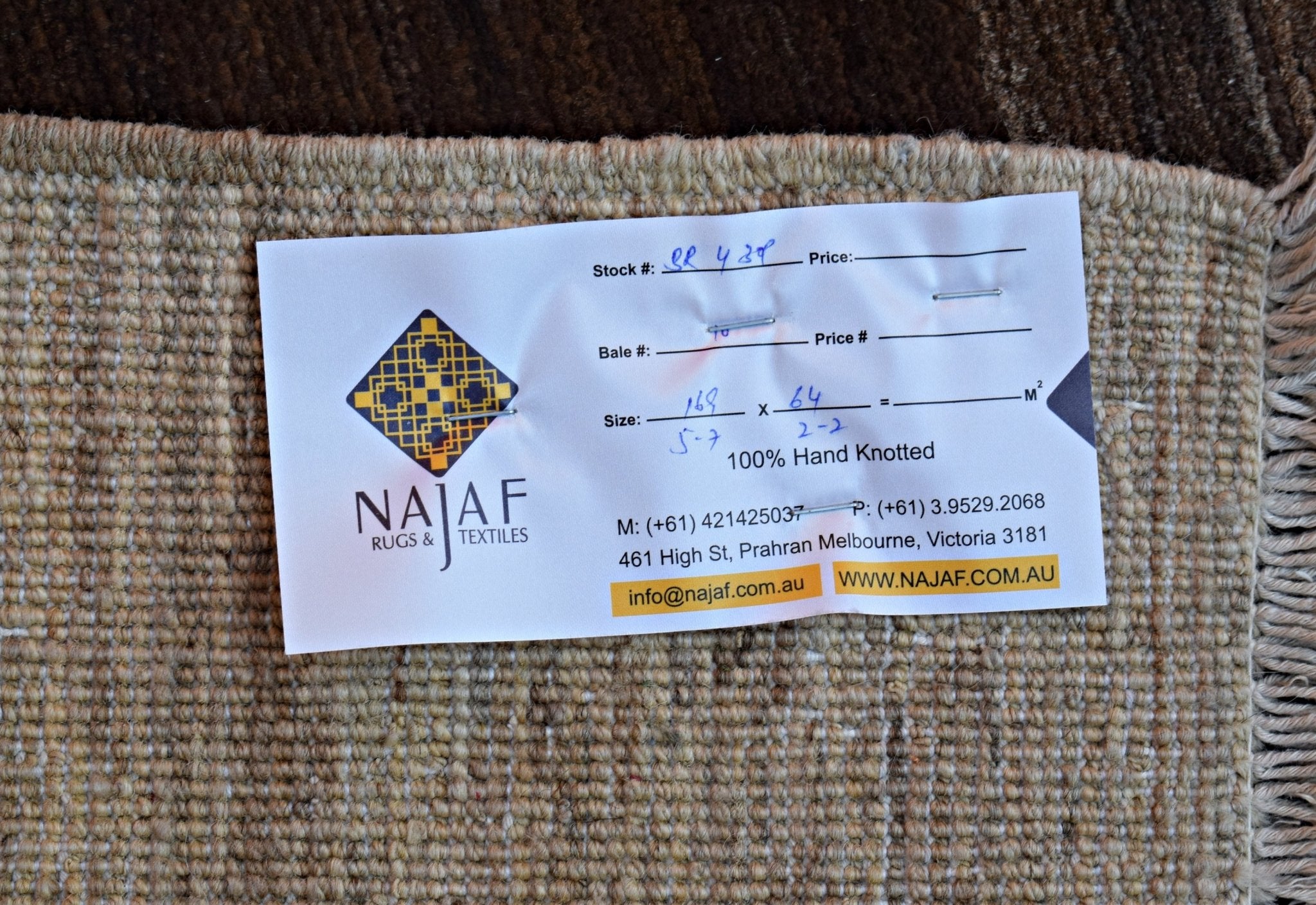 Handmade Afghan Gabbeh Hallway Runner | 169 x 64 cm | 5'7" x 2'2" - Najaf Rugs & Textile