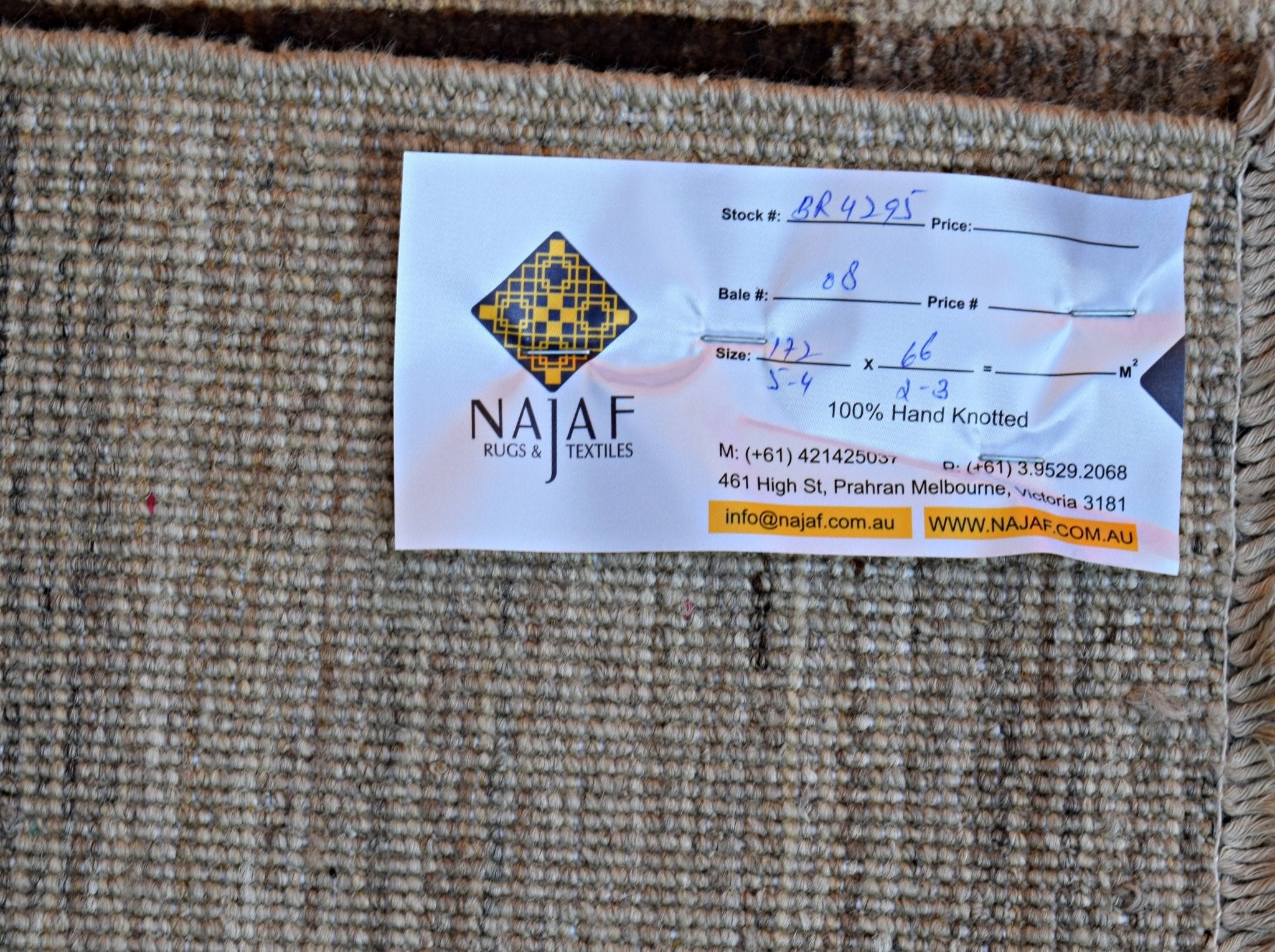 Handmade Afghan Gabbeh Hallway Runner | 172 x 66 cm | 5'4" x 2'3" - Najaf Rugs & Textile