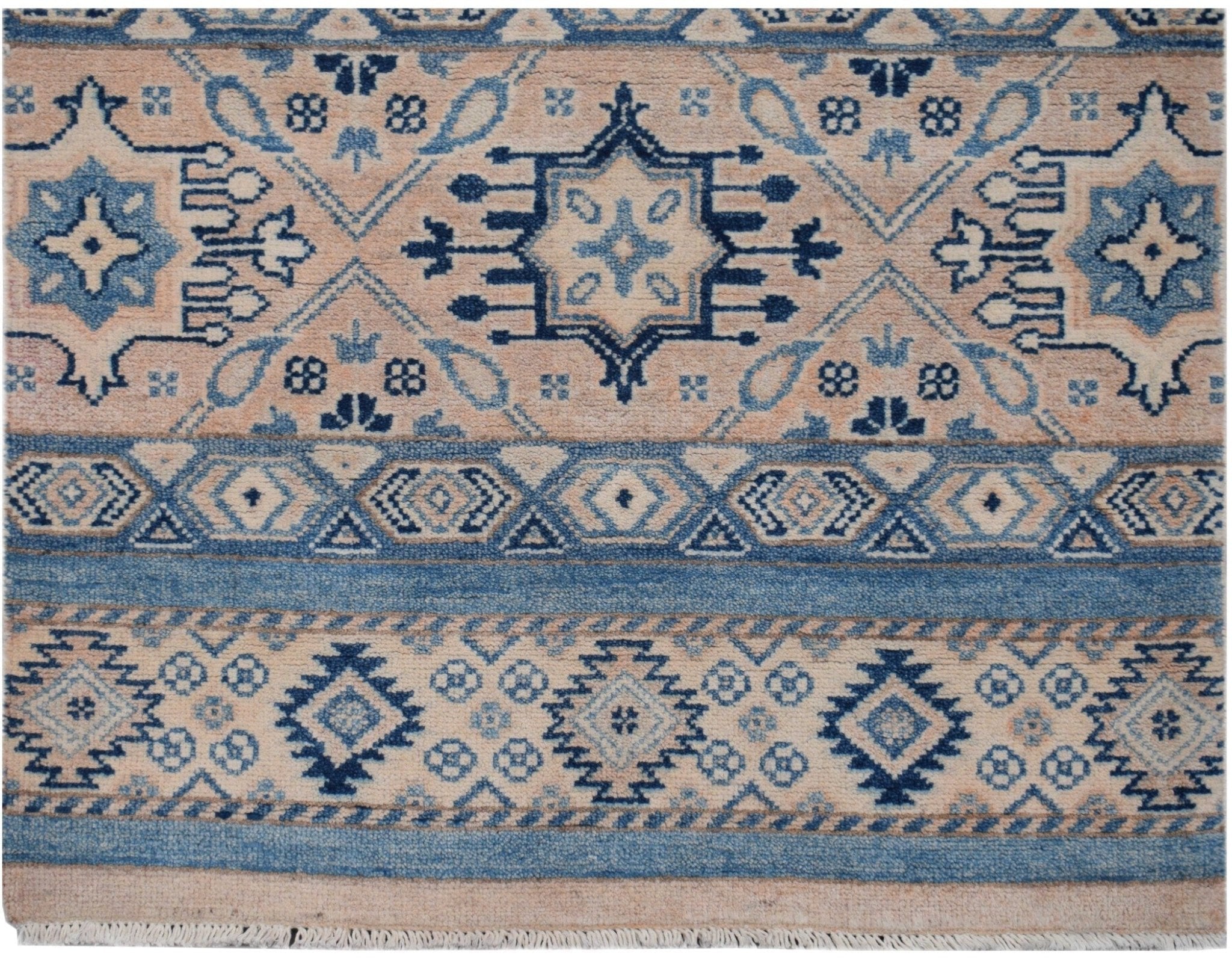 Handmade Afghan Kazakh Hallway Runner | 296 x 79 cm | 9'9" x 2'7" - Najaf Rugs & Textile