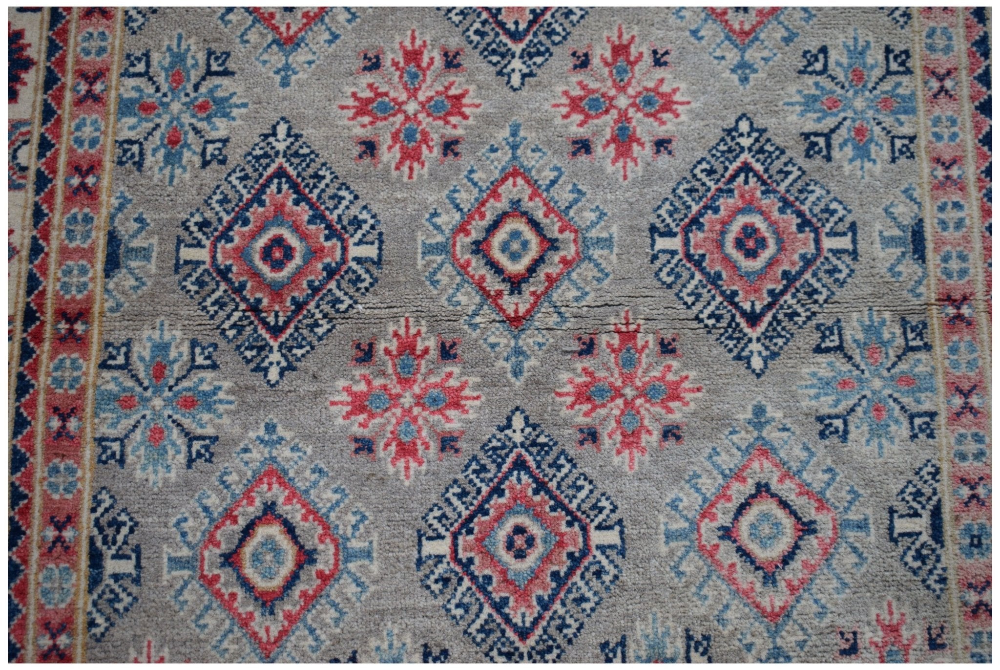 Handmade Afghan Kazakh Rug | 186 x 118 cm | 6'1" x 3'10" - Najaf Rugs & Textile