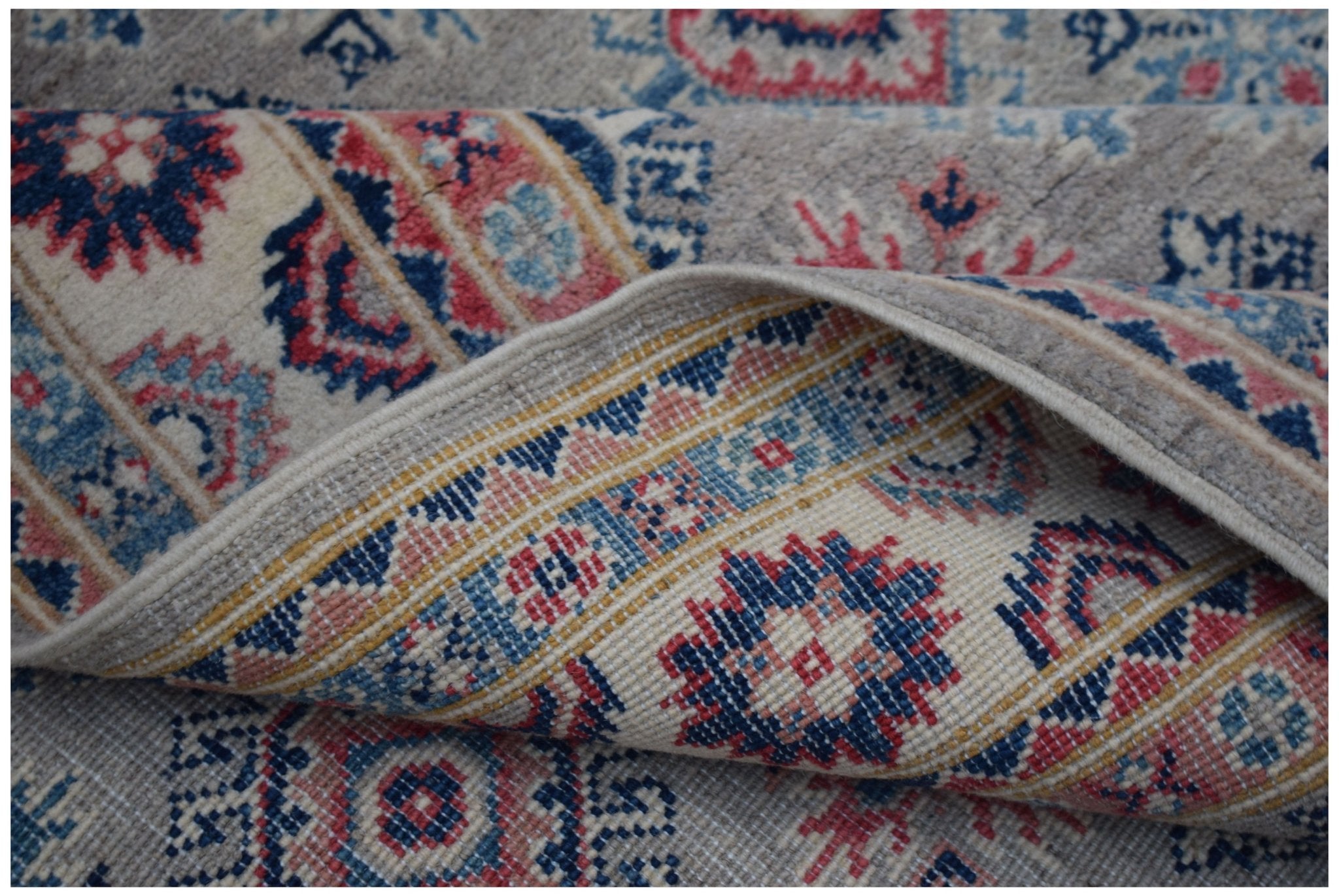 Handmade Afghan Kazakh Rug | 186 x 118 cm | 6'1" x 3'10" - Najaf Rugs & Textile