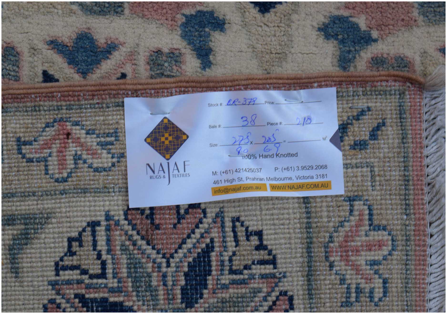 Handmade Afghan Kazakh Rug | 275 x 205 cm | 9' x 6'9" - Najaf Rugs & Textile