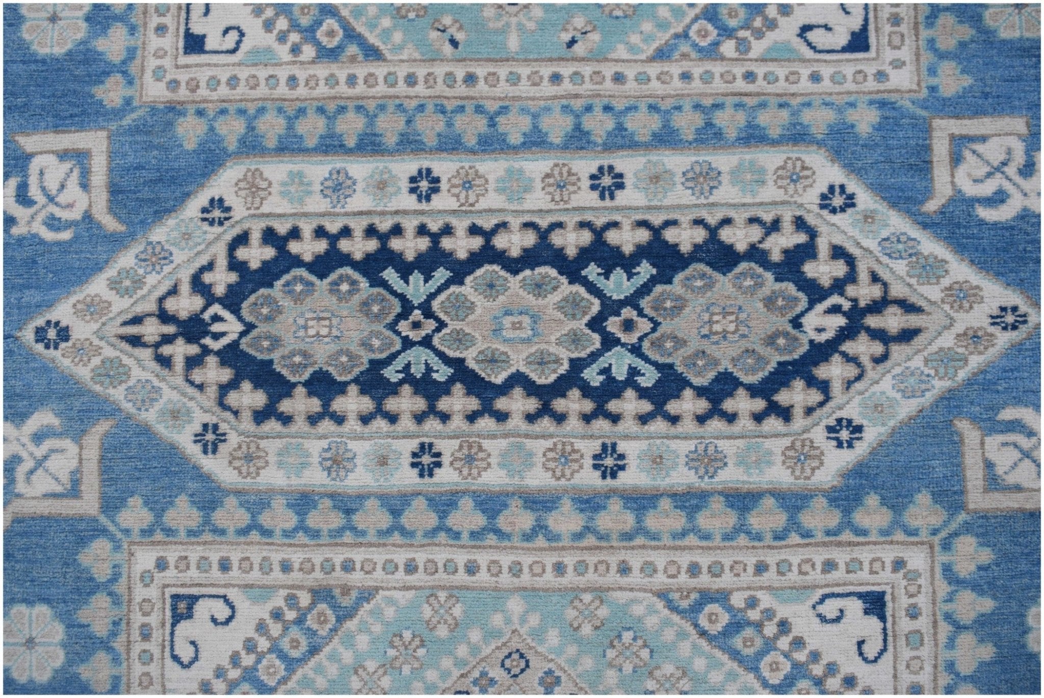 Handmade Afghan Kazakh Rug | 297 x 244 cm - Najaf Rugs & Textile