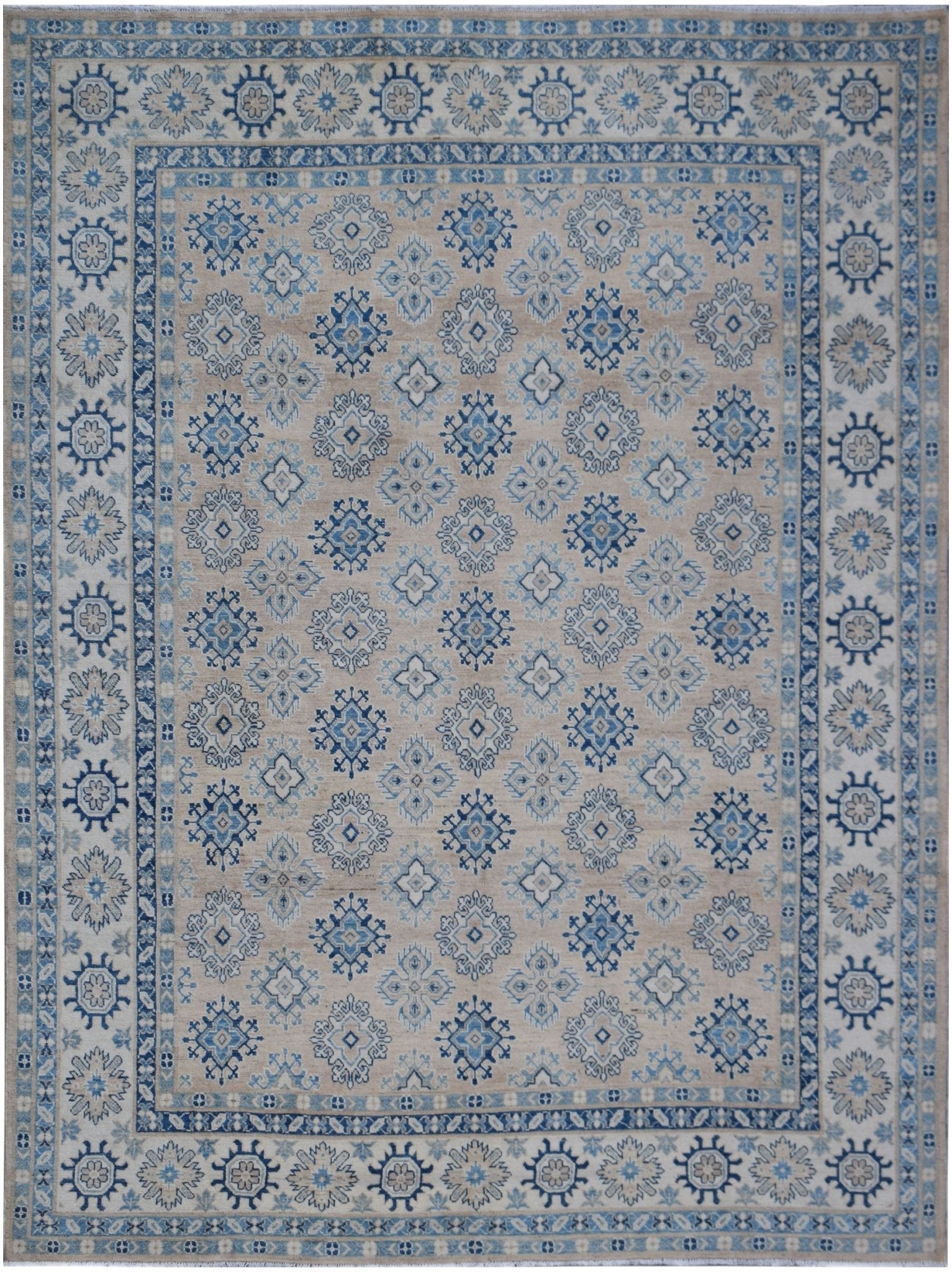 Handmade Afghan Kazakh Rug | 300 x 240 cm | 9'10" x 7'11" - Najaf Rugs & Textile