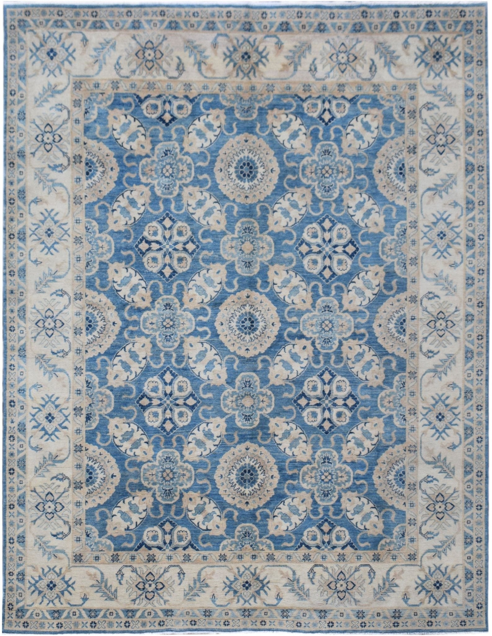 Handmade Afghan Kazakh Rug | 300 x 240 cm | 9'10" x 7'11" - Najaf Rugs & Textile