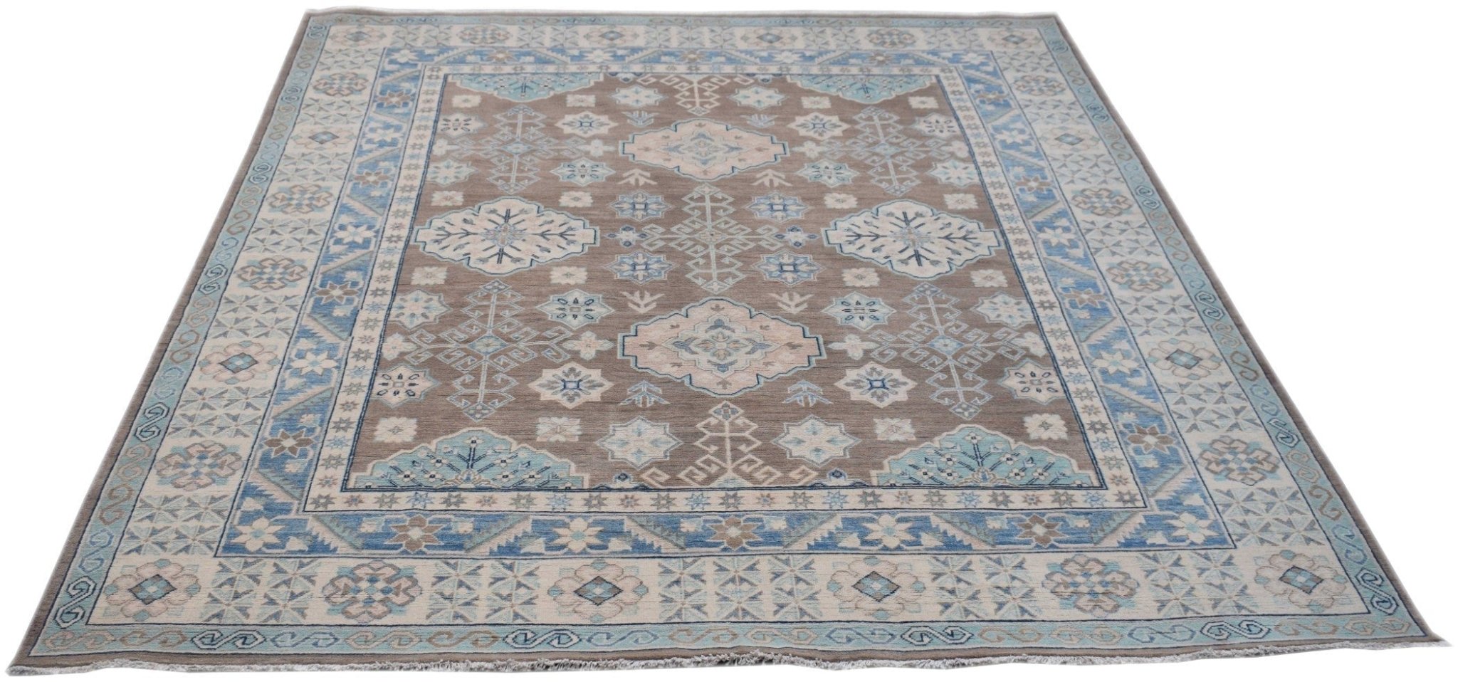 Handmade Afghan Kazakh Rug | 300 x 243 cm - Najaf Rugs & Textile