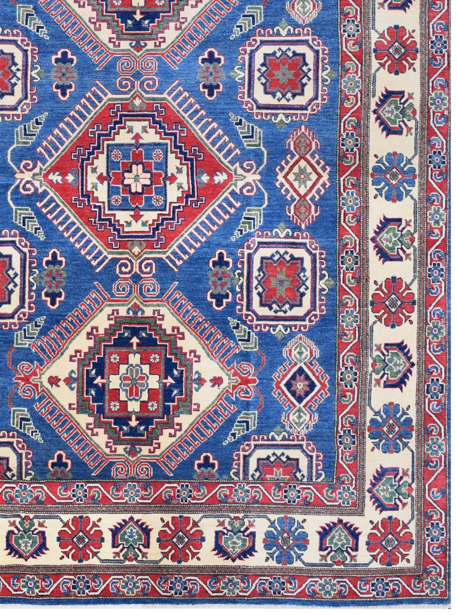Handmade Afghan Kazakh Rug | 304 x 244 cm | 9'9" x 8' - Najaf Rugs & Textile