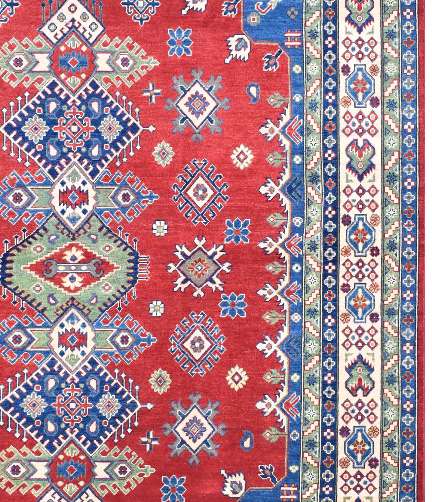 Handmade Afghan Kazakh Rug | 304 x 244 cm | 9'9" x 8' - Najaf Rugs & Textile