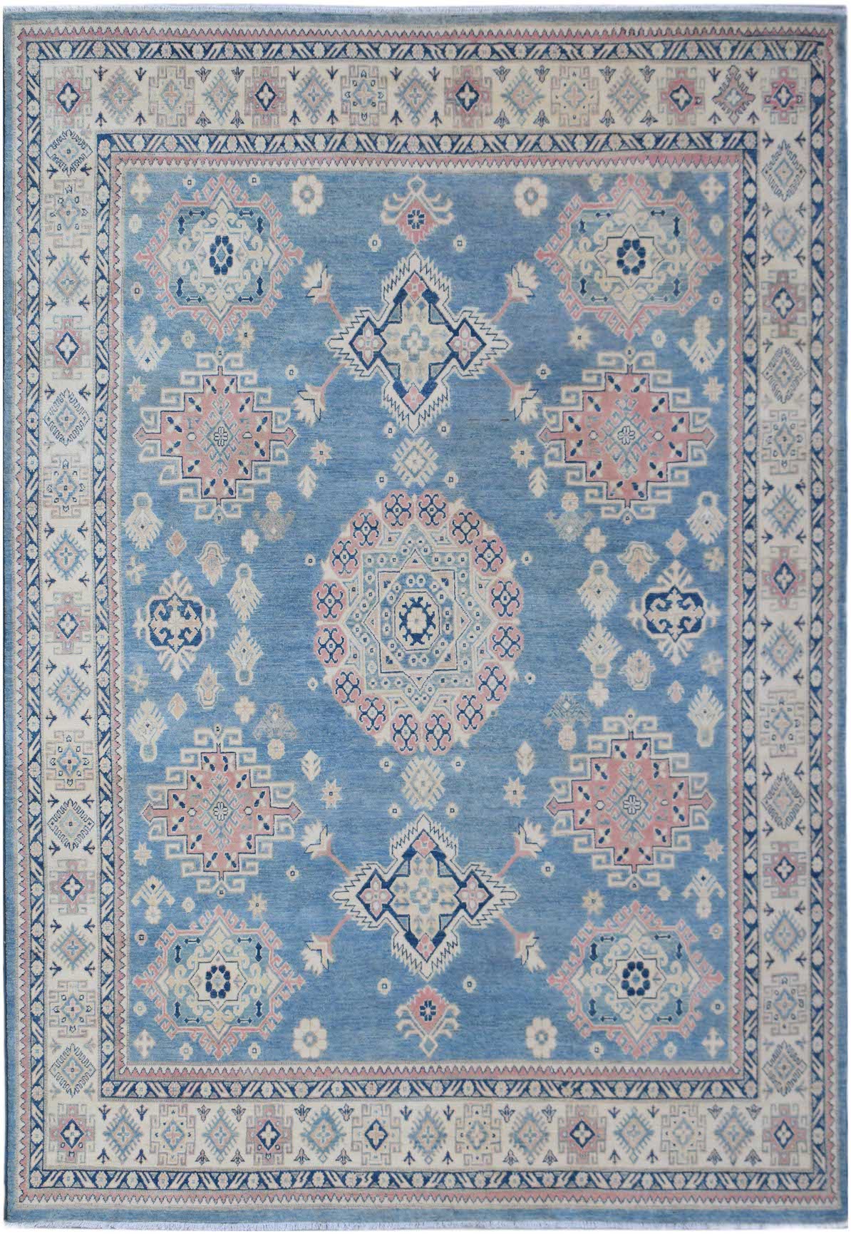 Handmade Afghan Kazakh Rug | 313 x 234 cm | 10'3" x 7'8" - Najaf Rugs & Textile