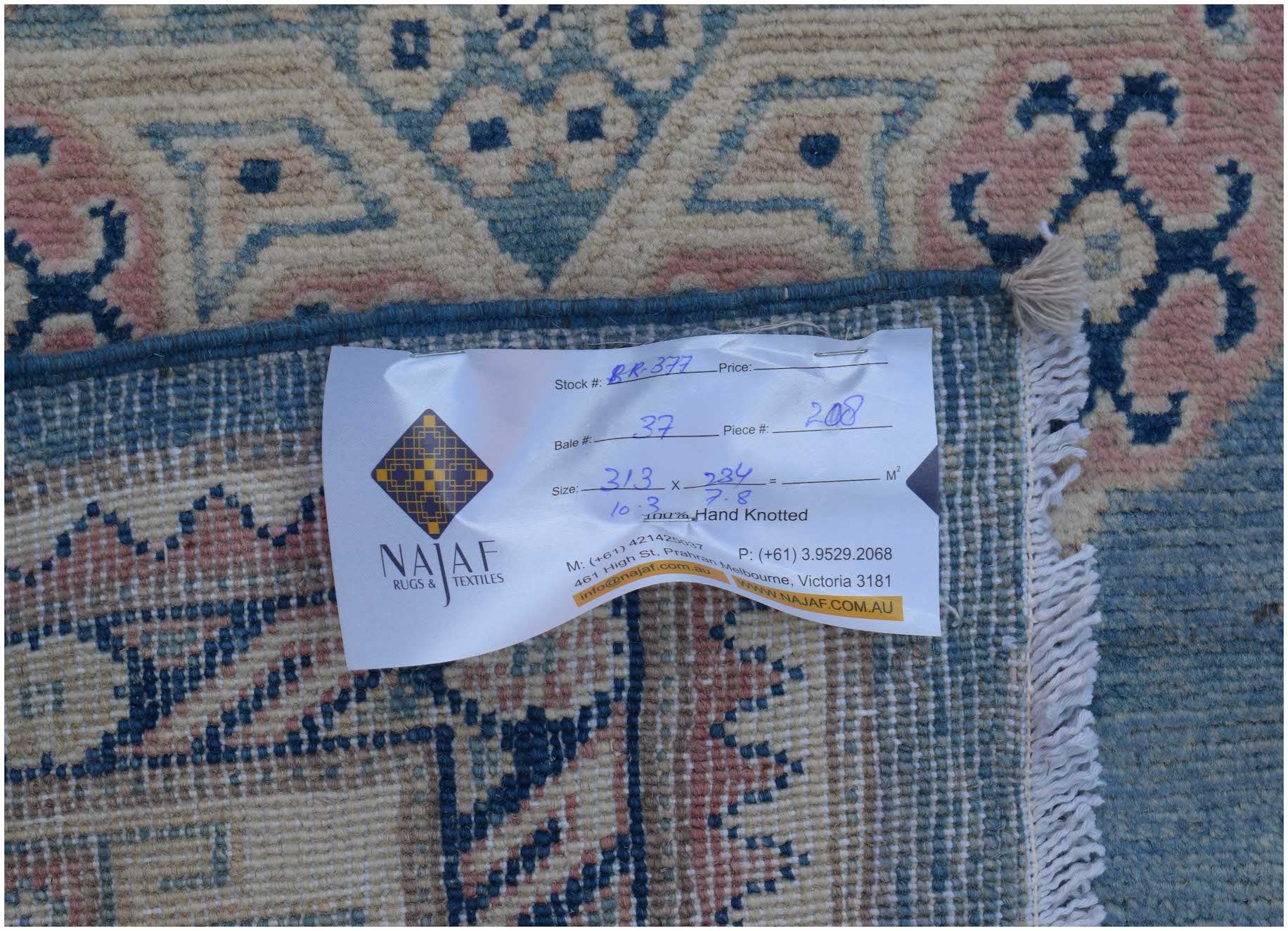 Handmade Afghan Kazakh Rug | 313 x 234 cm | 10'3" x 7'8" - Najaf Rugs & Textile