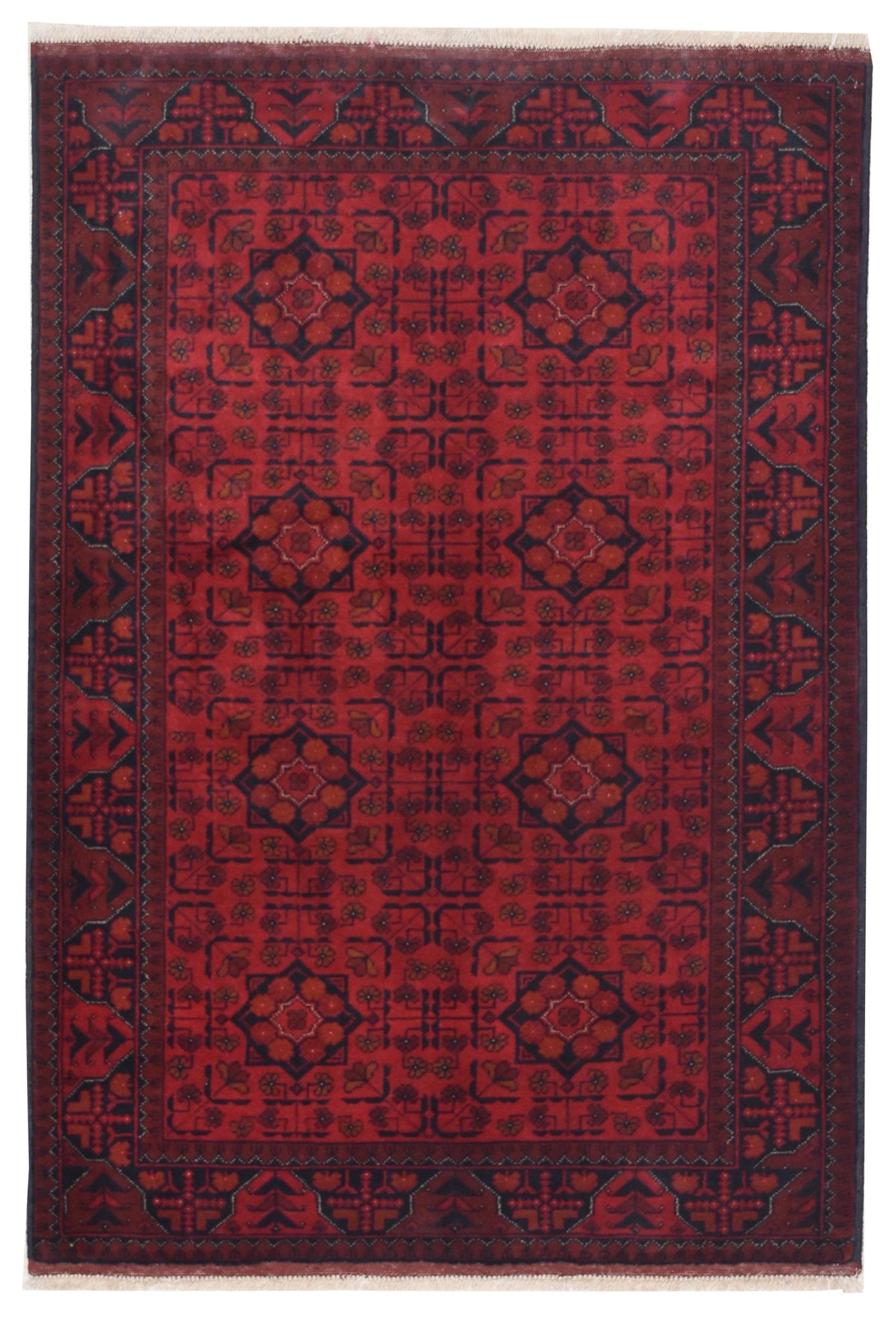 Handmade Afghan Khal Mohammadi Rug | 148 x 102 cm | 4'8" x 3'3" - Najaf Rugs & Textile