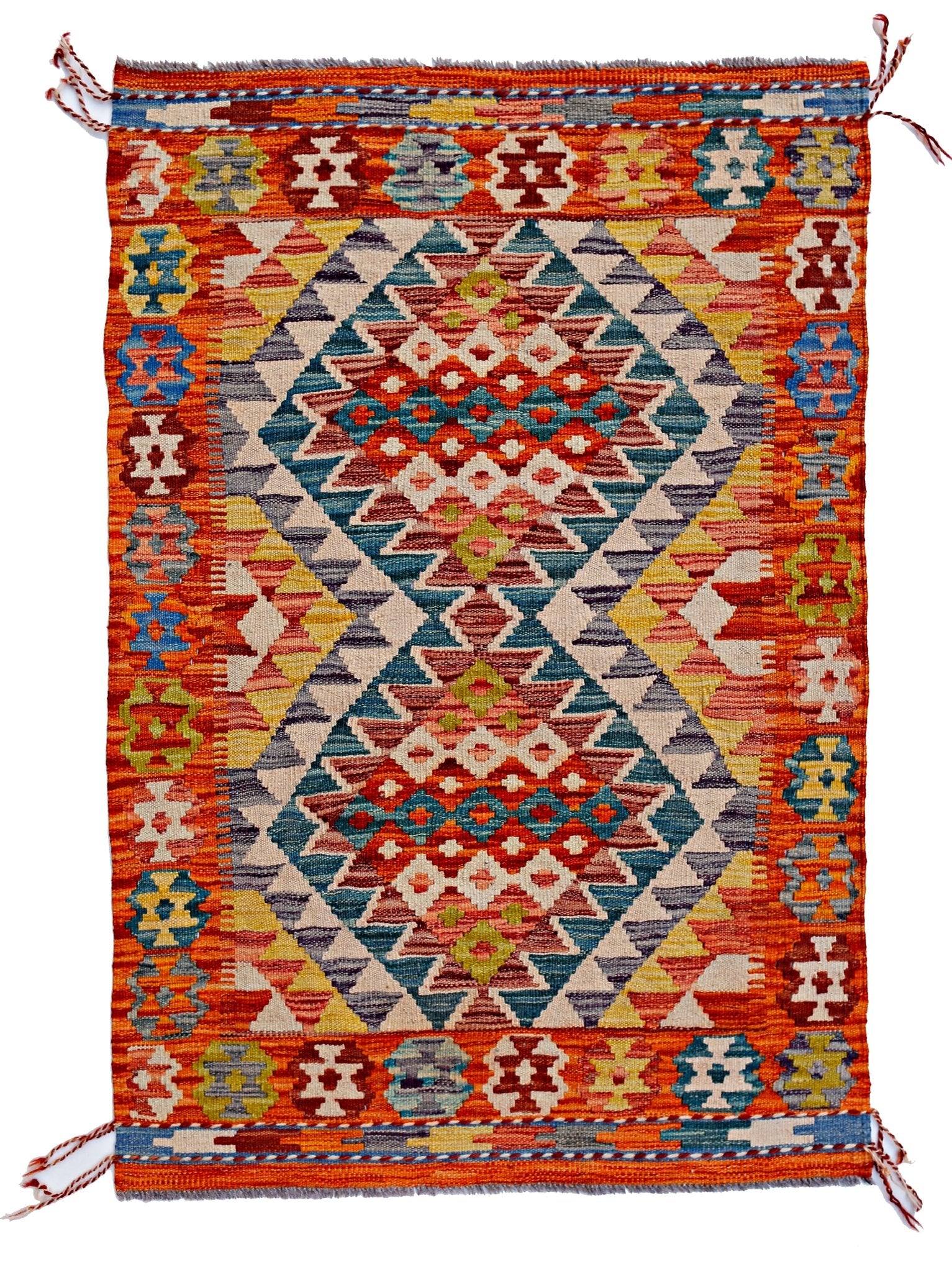 Handmade Afghan Maimana Kilim | 122 x 81 cm | 4' x 2'8" - Najaf Rugs & Textile