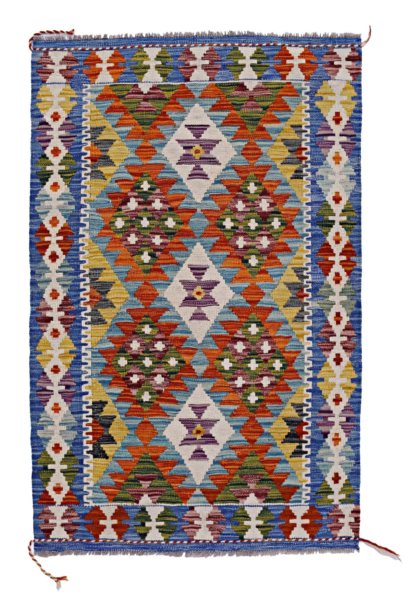 Handmade Afghan Maimana Kilim | 123 x 78 cm | 4'1" x 2'7" - Najaf Rugs & Textile