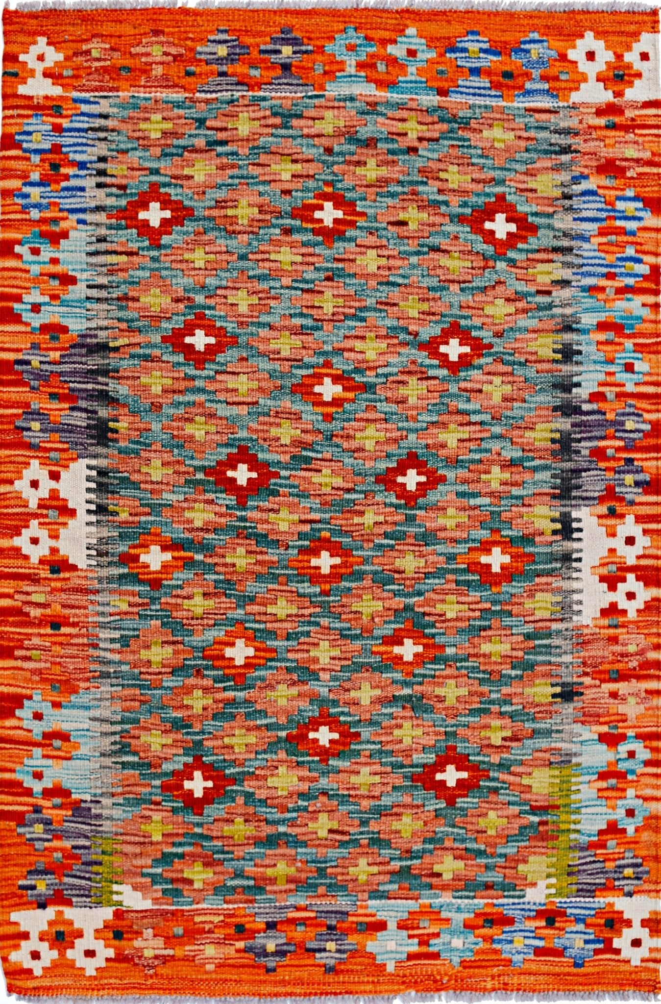 Handmade Afghan Maimana Kilim | 123 x 84 cm | 4' x 2'9" - Najaf Rugs & Textile