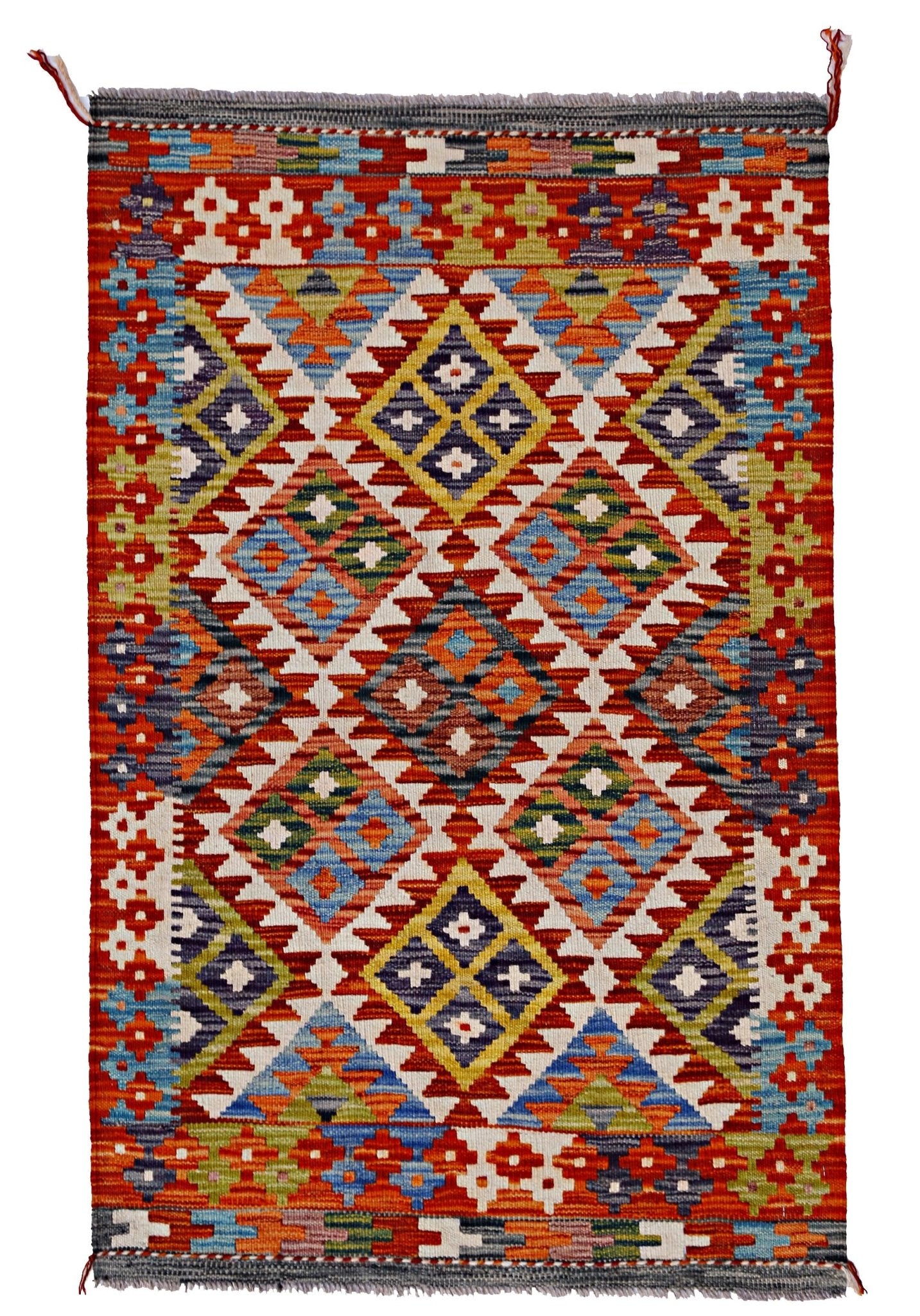 Handmade Afghan Maimana Kilim | 125 x 82 cm | 4'1" x 2'9" - Najaf Rugs & Textile