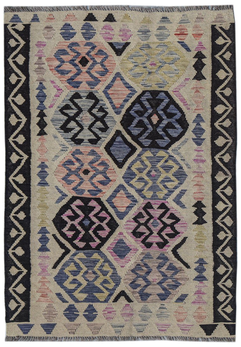 Handmade Afghan Maimana Kilim | 149 x 108 cm | 4'11" x 3'7" - Najaf Rugs & Textile
