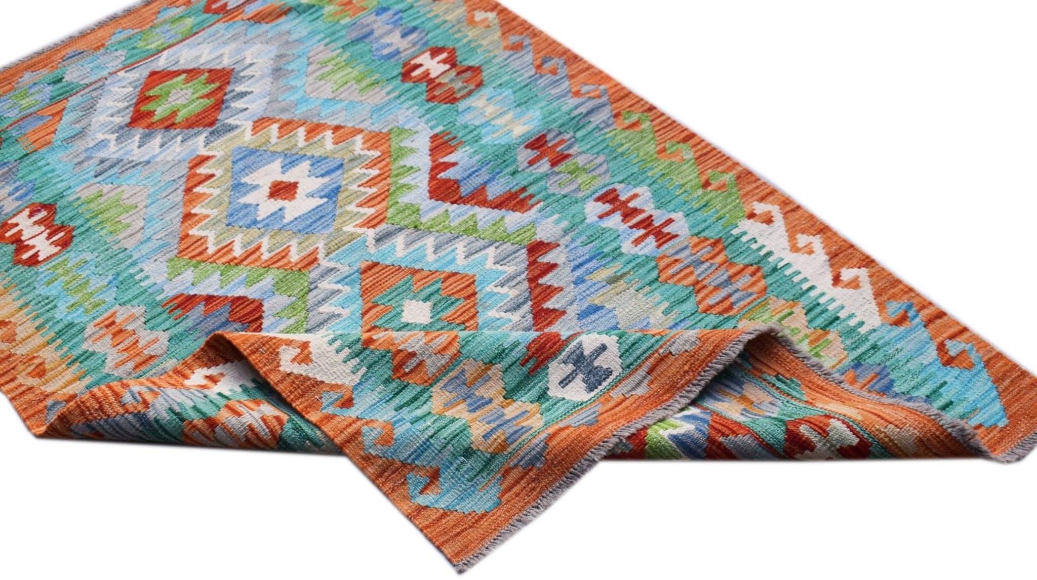 Handmade Afghan Maimana Kilim | 157 x 103 cm | 5'2" x 3'4" - Najaf Rugs & Textile