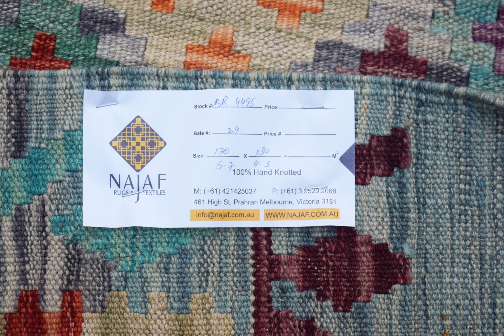 Handmade Afghan Maimana Kilim | 170 x 130 cm | 5'7" x 4'3" - Najaf Rugs & Textile